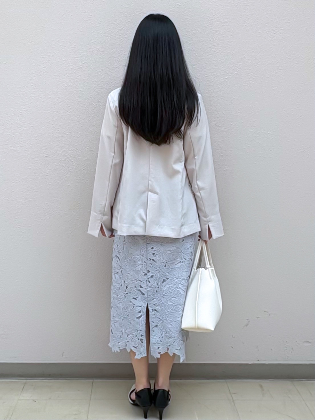 Izuさんの「index｜《再入荷》ダブルブレストテーラードジャケット【接触冷感／吸水速乾／イージーアイロン／防シワ／洗濯機O」を使ったコーディネート