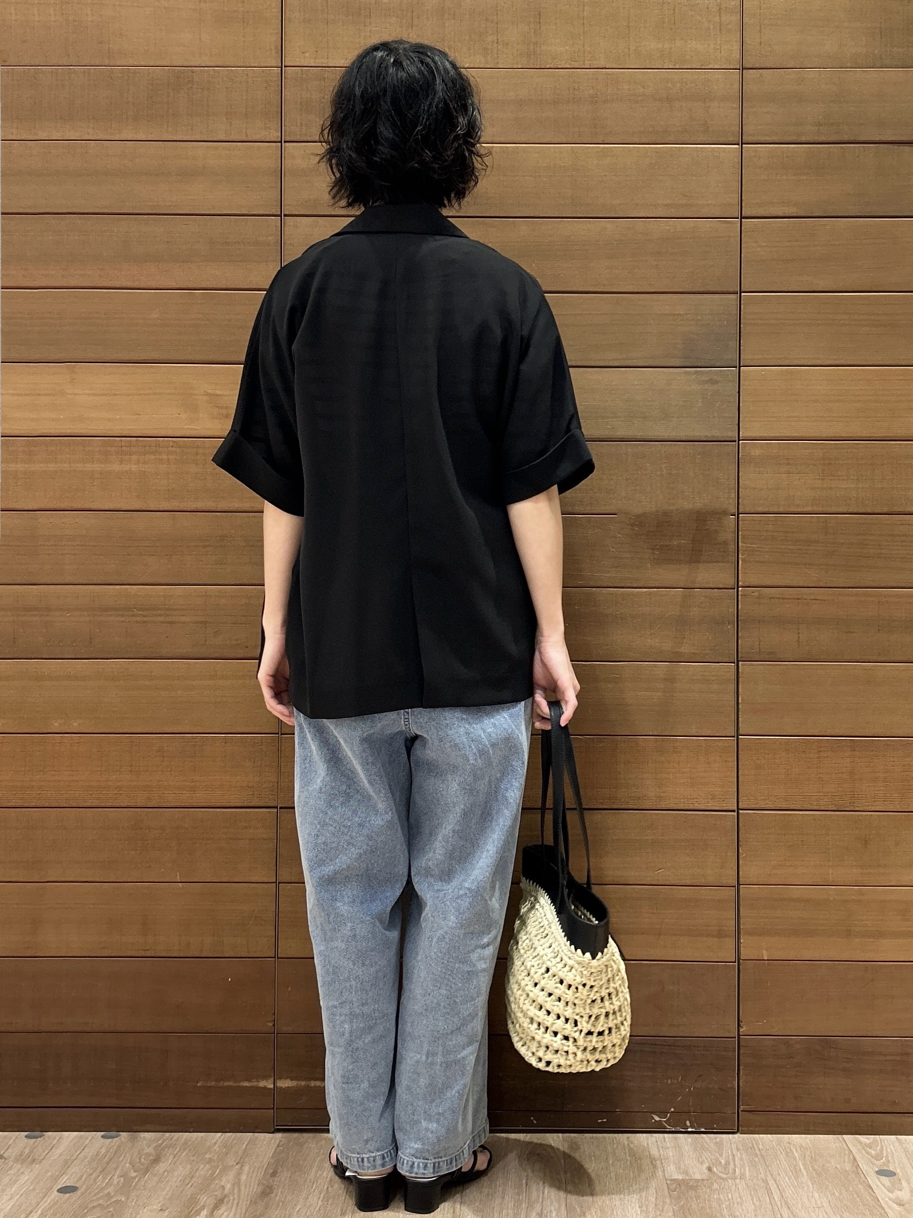 ゆうあさんの「OPAQUE.CLIP｜【接触冷感／吸水速乾／防シワ】リネンライクテーラードジャケット《洗濯機OK》」を使ったコーディネート