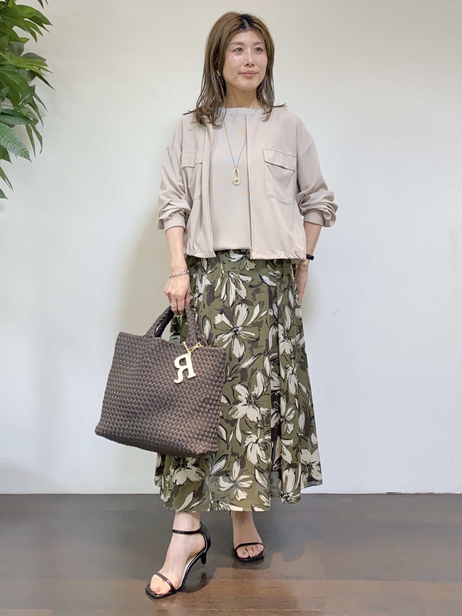 tomoさんの「UNTITLED｜◆【洗える】シアーブルゾン」を使ったコーディネート