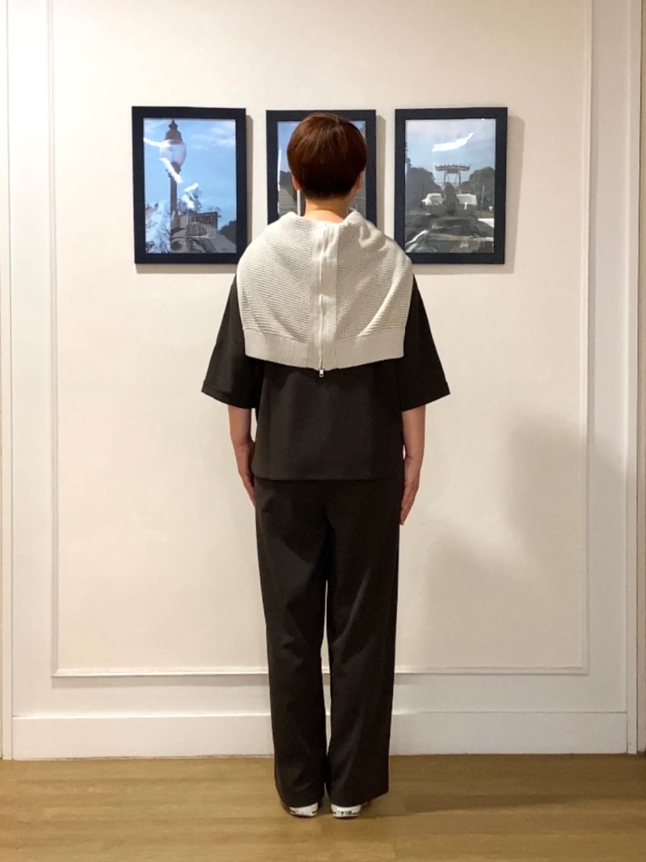Hiroさんの「Dessin｜【洗える】コットンメッシュニットカーディガン」を使ったコーディネート