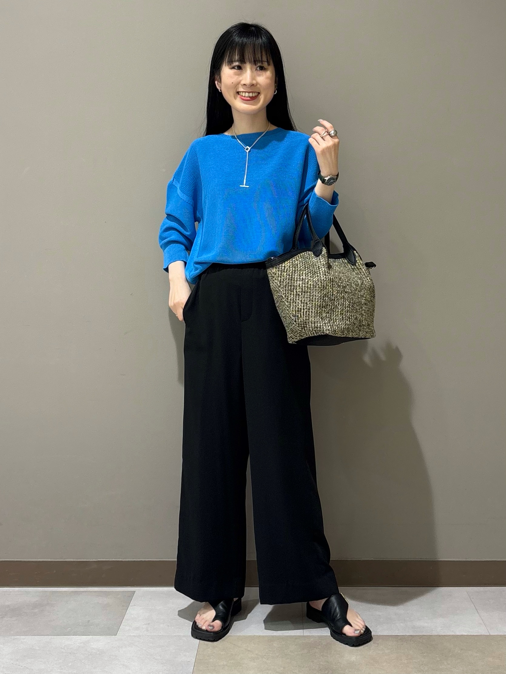 KEIKOさんの「INDIVI｜【接触冷感／透湿／着る日傘】ドルマンダブルジャケット」を使ったコーディネート