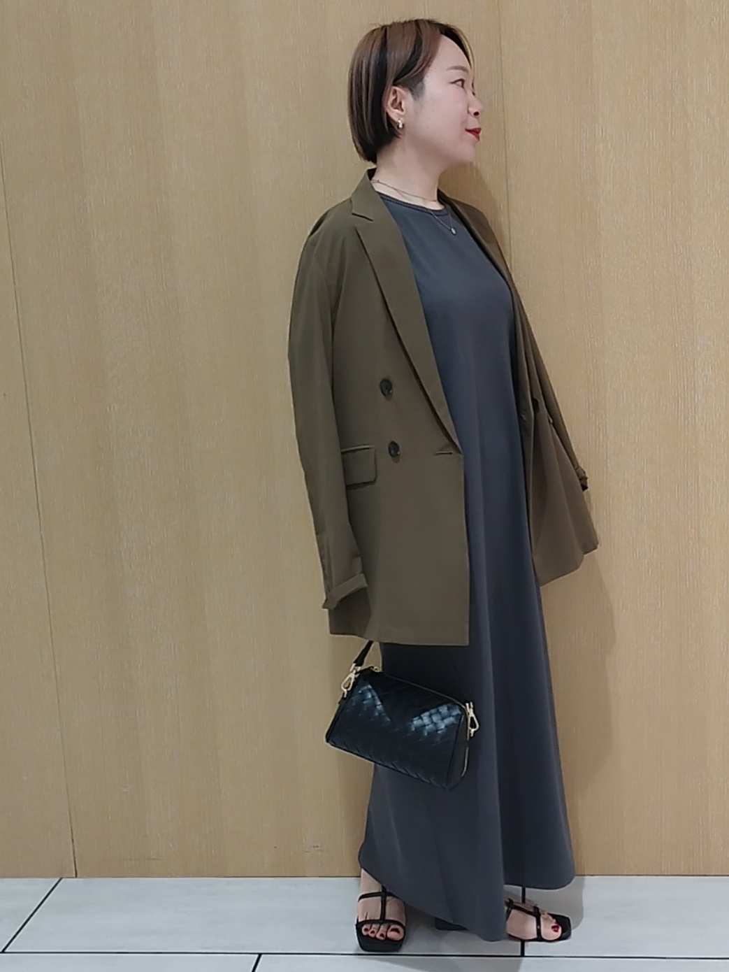 s u g iさんの「UNTITLED｜◆【セットアップ可/接触冷感/通気性】ドライシアーダブルジャケット」を使ったコーディネート