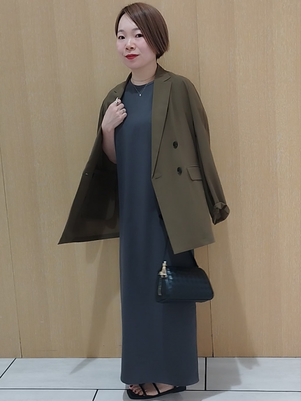 s u g iさんの「UNTITLED｜◆【セットアップ可/接触冷感/通気性】ドライシアーダブルジャケット」を使ったコーディネート