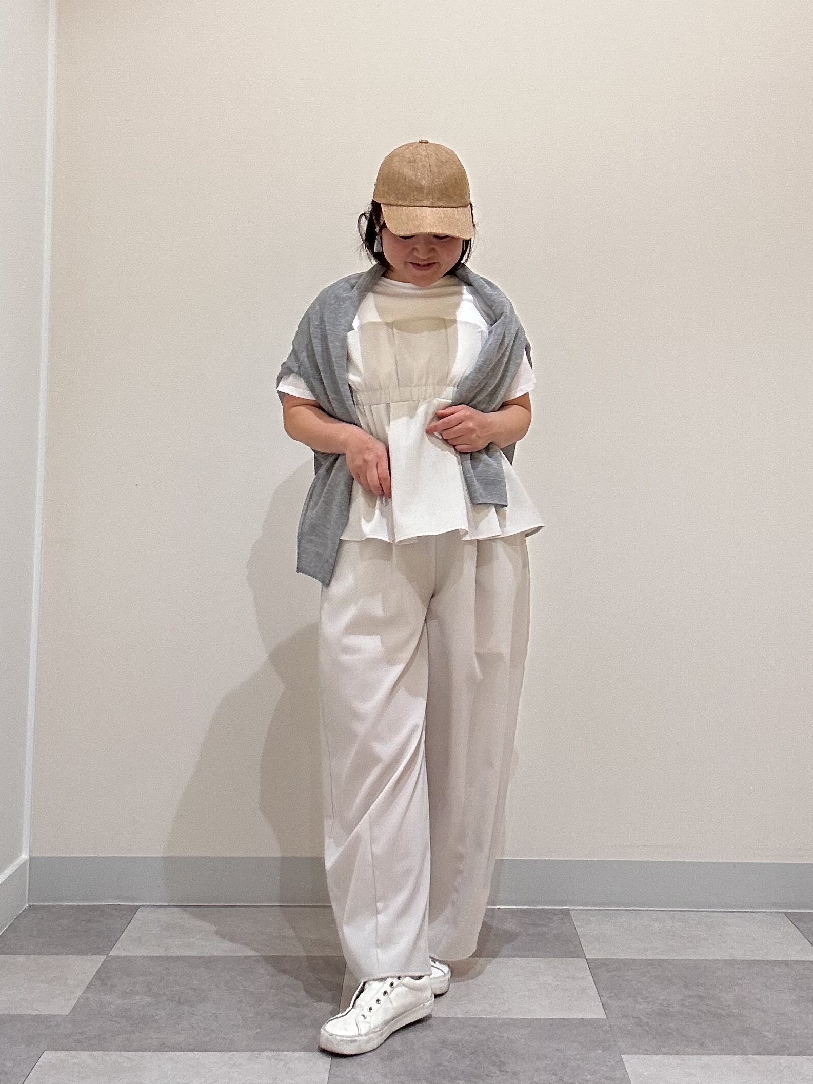 Aiさんの「Dessin｜【UVカット/接触冷感】カーヴィシルエットパンツ」を使ったコーディネート