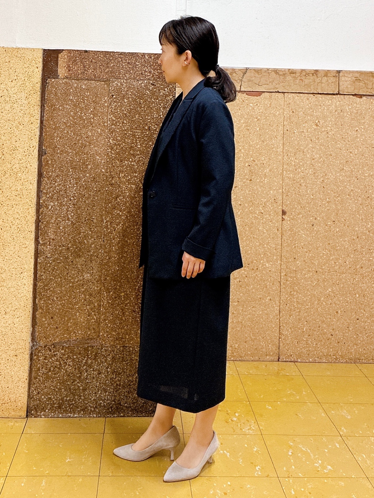 hattoriさんの「INDIVI｜【洗える／UVケア／麻調】シングルジャケット」を使ったコーディネート