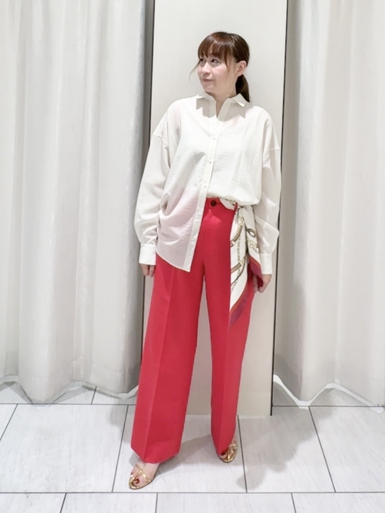 ʏᴜᴋɪᴋᴏさんの「UNTITLED｜◆【UV/接触冷感/セットアップ可】スラブワイドパンツ」を使ったコーディネート