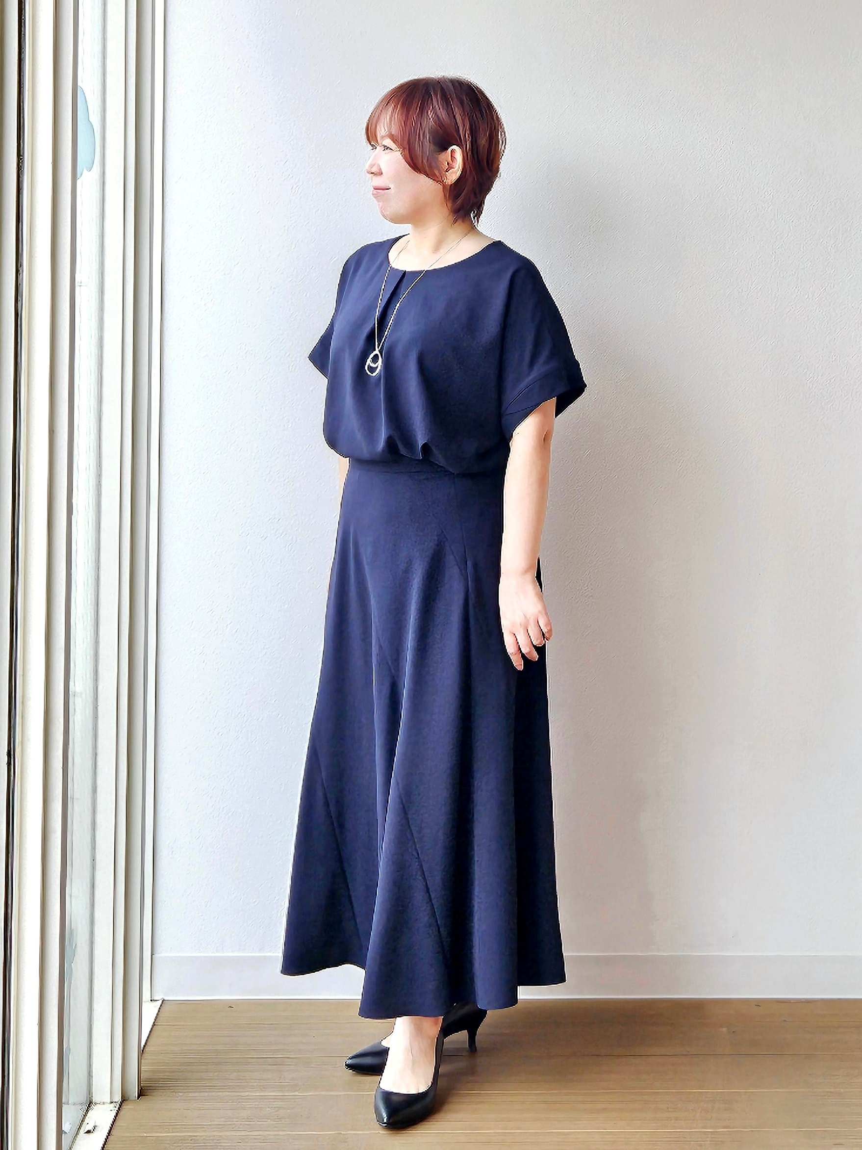 やじまさんの「UNTITLED｜【セットアップ可/UVカット/前後2WAY】リラクシーフレンチスリーブブラウス」を使ったコーディネート