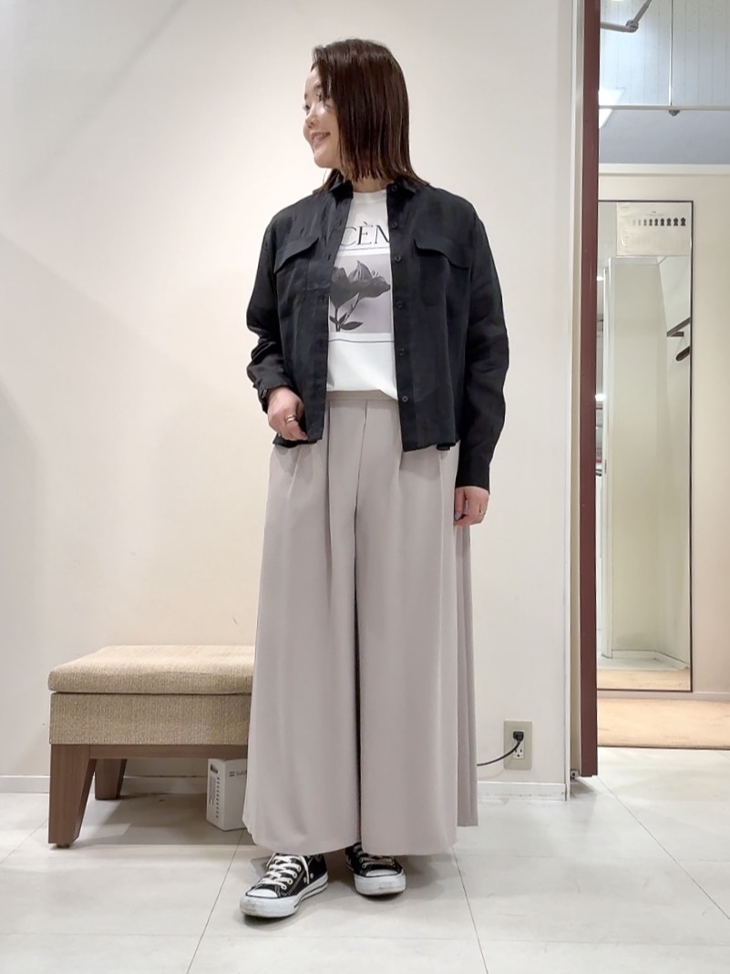 YUIさんの「UNTITLED｜【接触冷感】ドライタッチシャツ」を使ったコーディネート