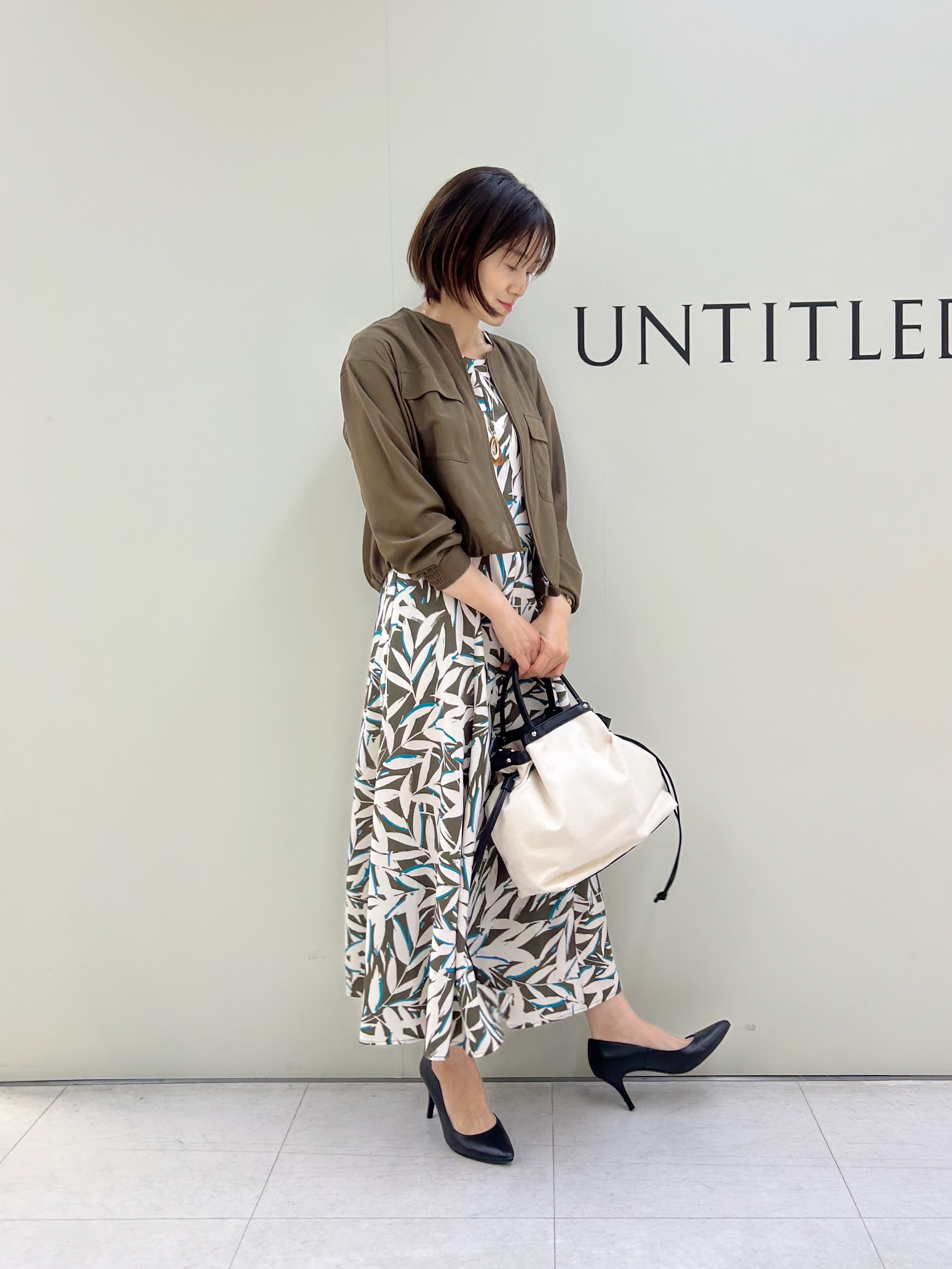 Mikiさんの「UNTITLED｜◆【洗える】シアーブルゾン」を使ったコーディネート