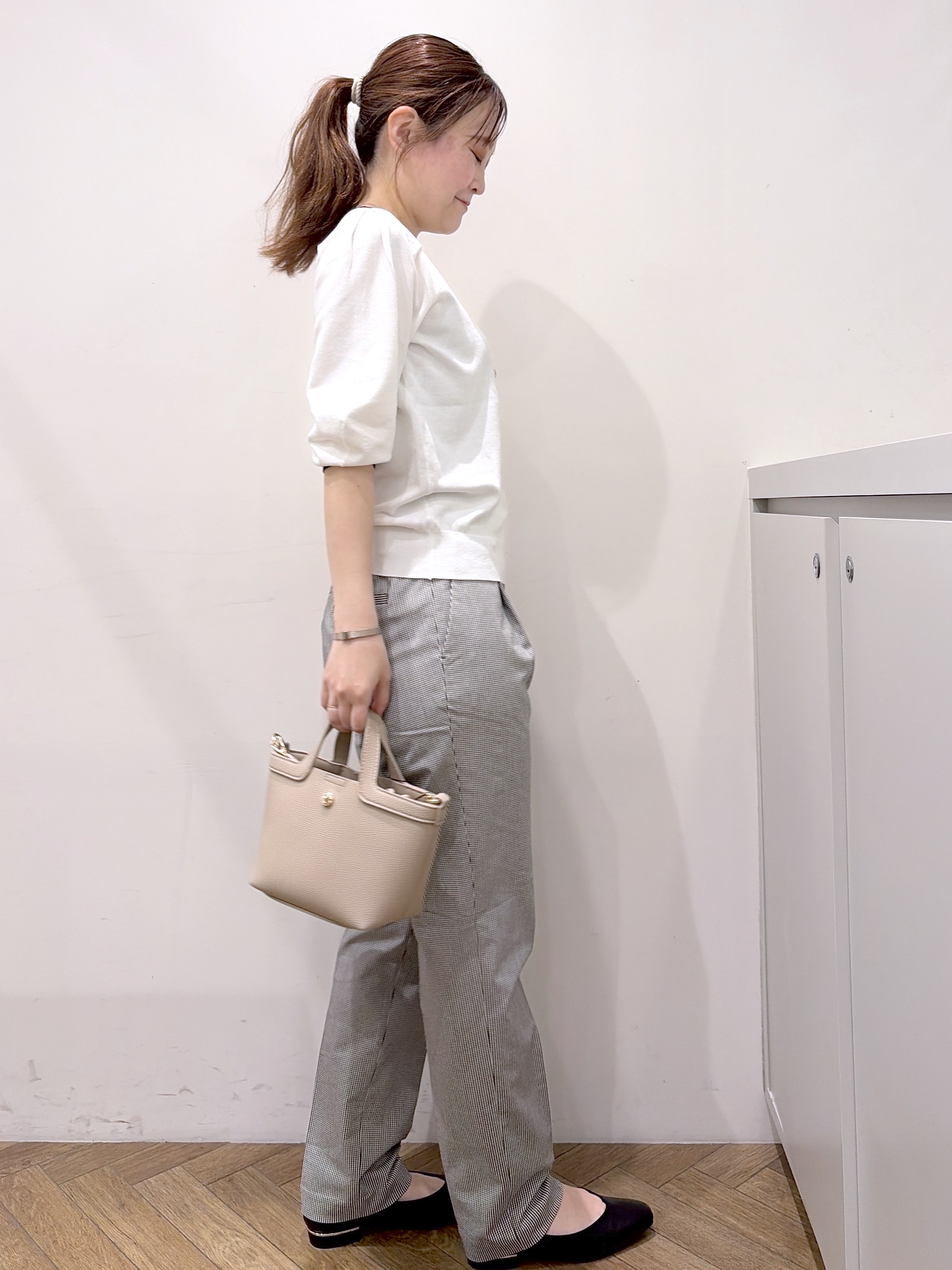 Junさんの「index｜《再入荷》ダブルブレストテーラードジャケット【接触冷感／吸水速乾／イージーアイロン／防シワ／洗濯機O」を使ったコーディネート