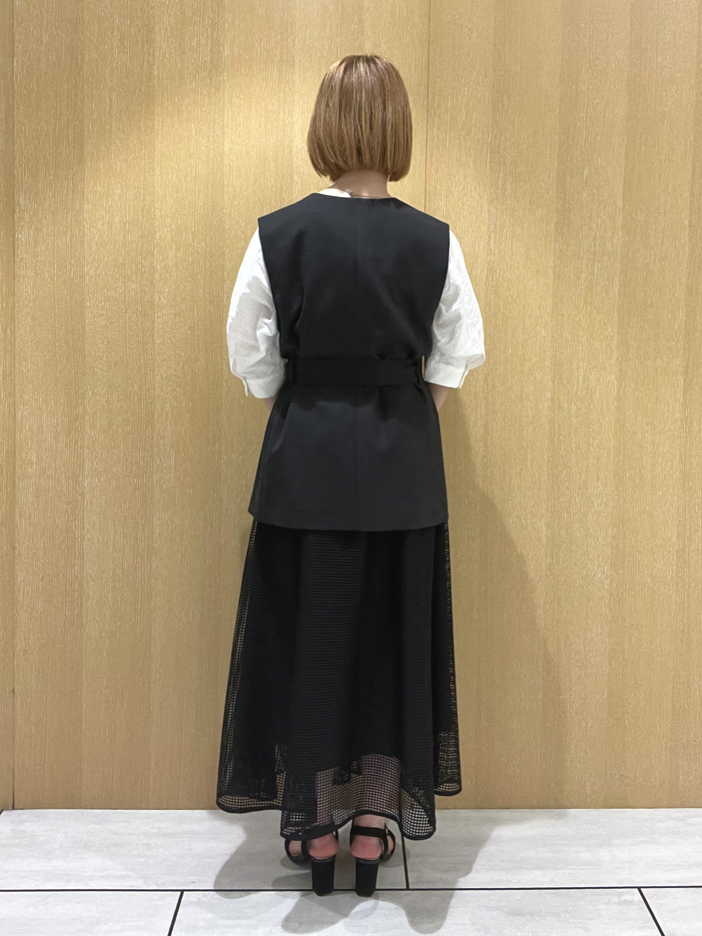 yoshieさんの「UNTITLED｜【洗える/ショート丈】ジャカードボートネックブラウス」を使ったコーディネート