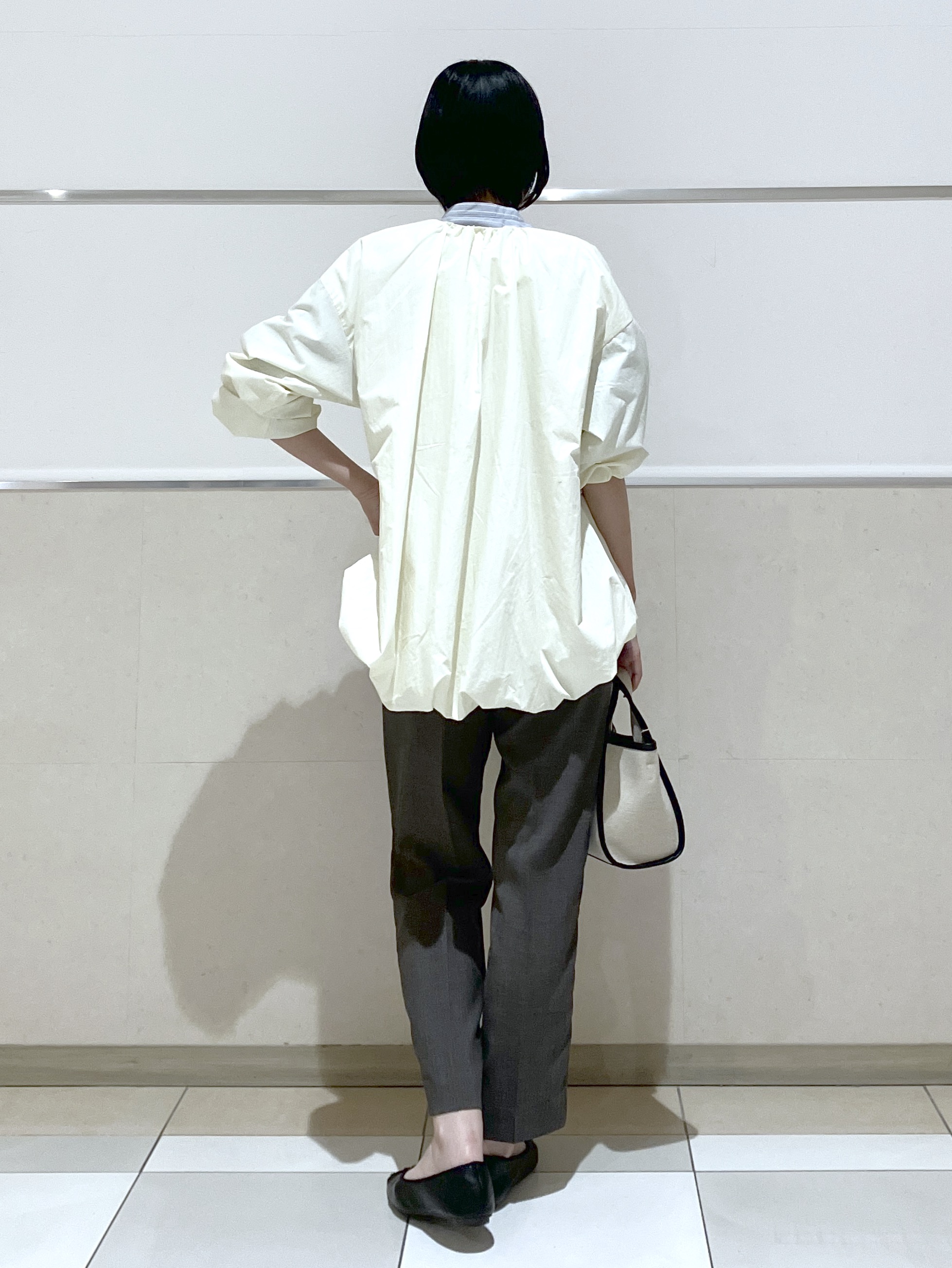 eriko さんの「Dessin｜【洗える】ストライプスキッパーシャツ」を使ったコーディネート