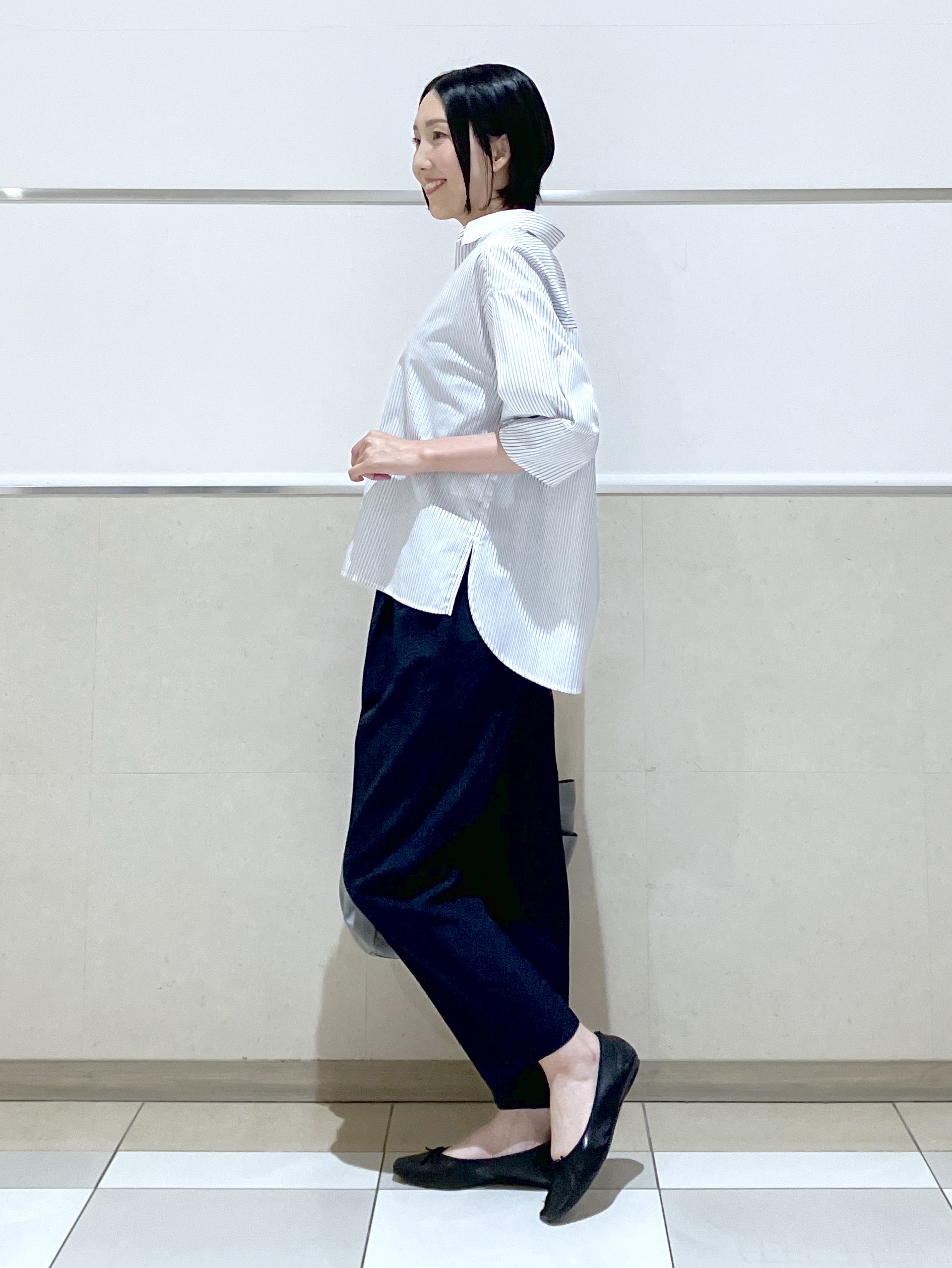 eriko さんの「Dessin｜【洗える】スキッパーシャツブラウス」を使ったコーディネート