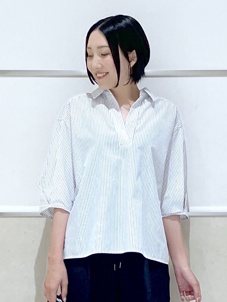 eriko さんの「Dessin｜【洗える】スキッパーシャツブラウス」を使ったコーディネート