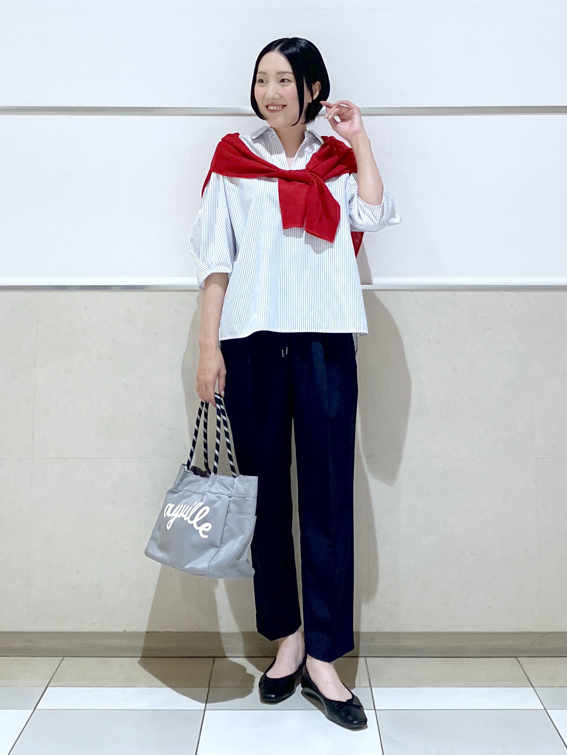 eriko さんの「Dessin｜【洗える】スキッパーシャツブラウス」を使ったコーディネート