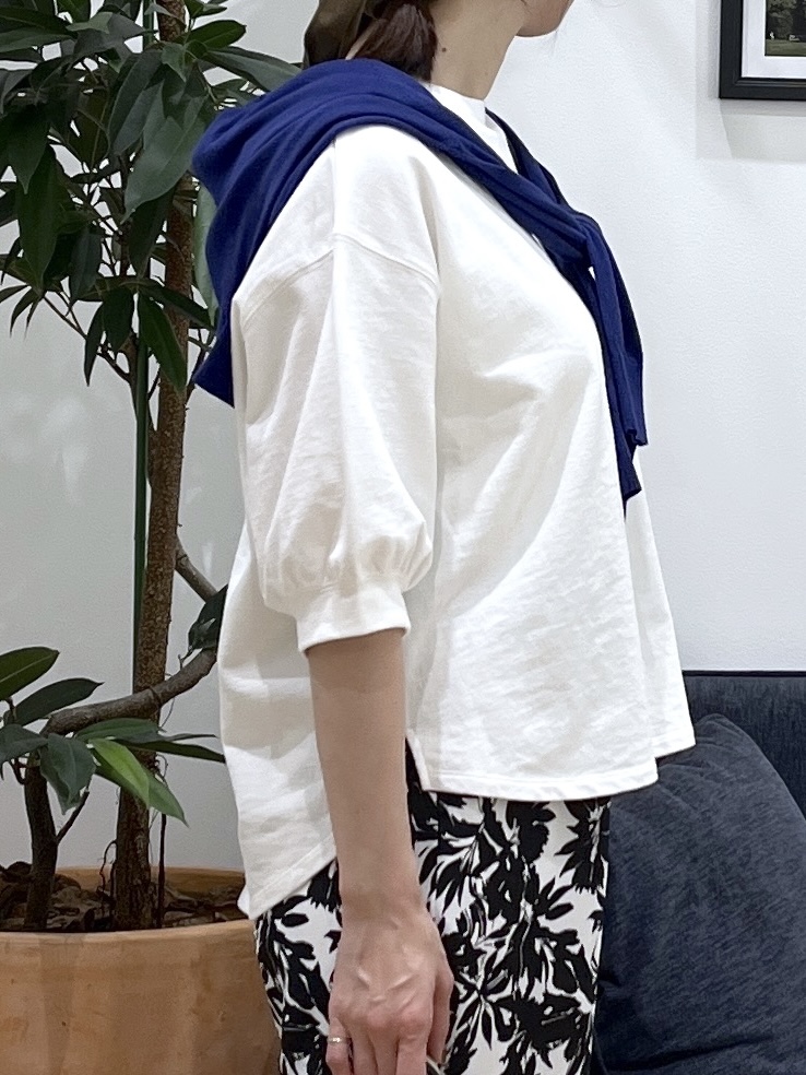 canaさんの「Dessin｜【360度可愛い】バックヘンリーカットソー5分袖」を使ったコーディネート