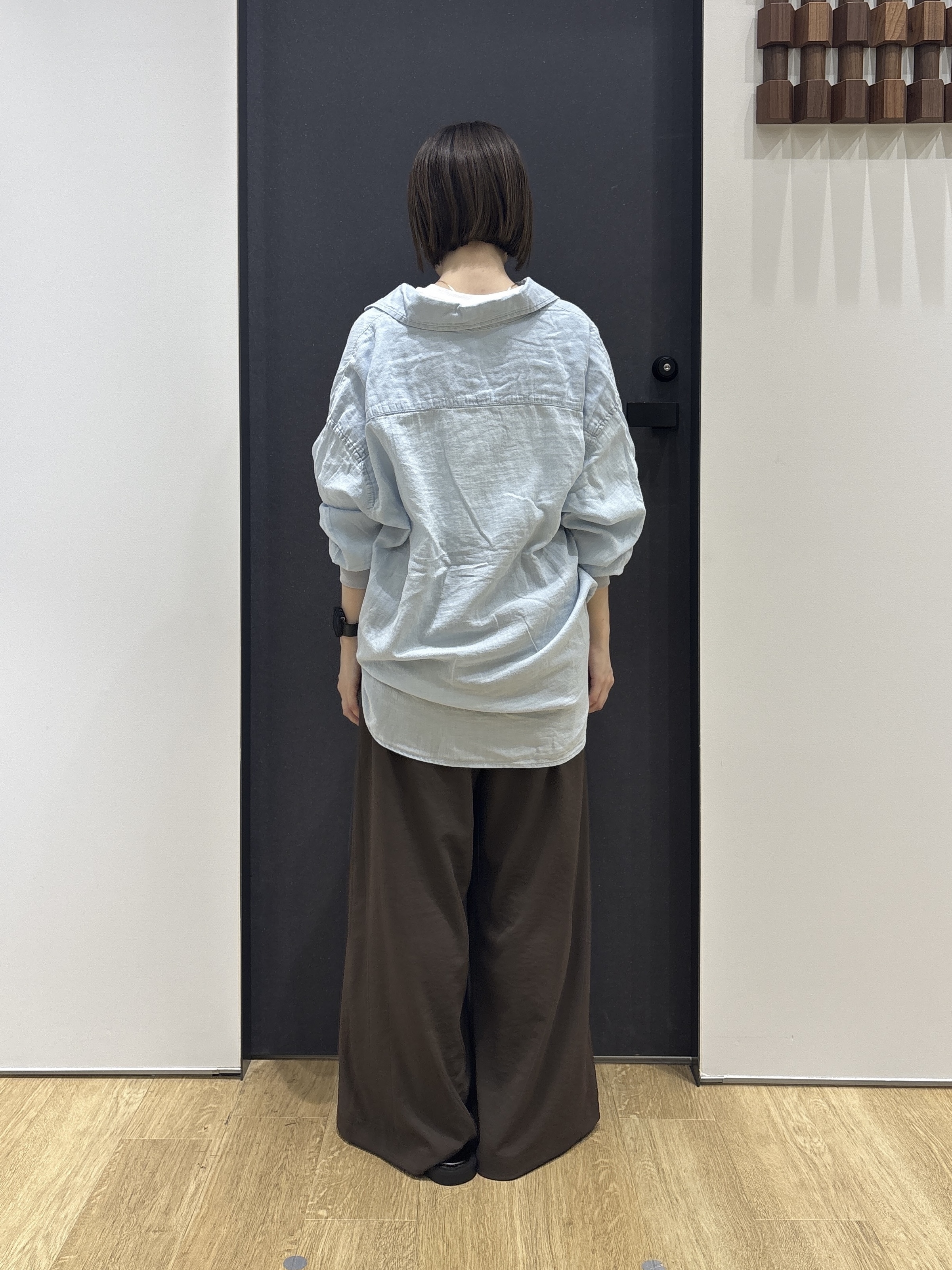 risaさんの「Dessin｜【セットアップ可/洗える】2オンスシアーデニムシャツ」を使ったコーディネート