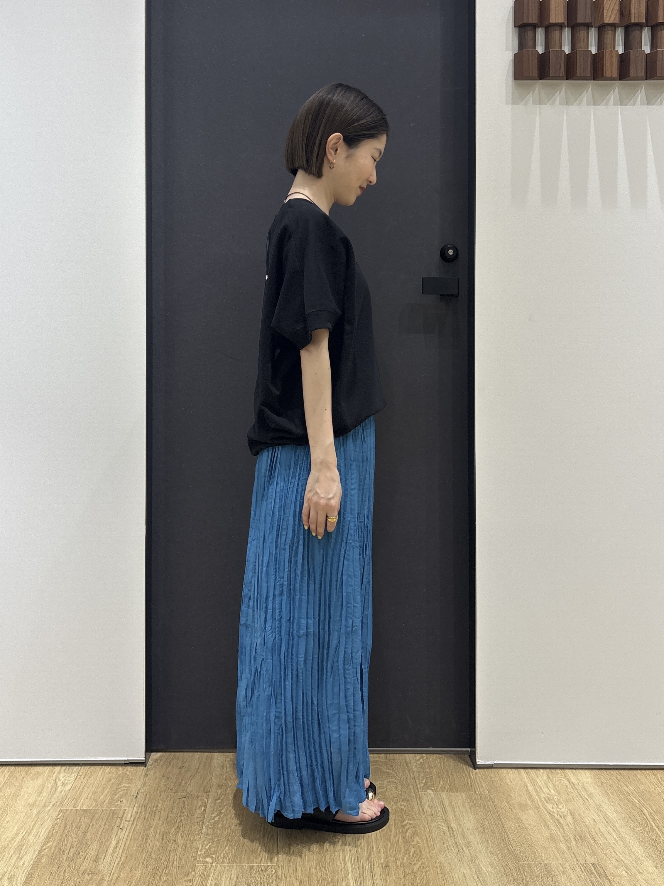 risaさんの「Dessin｜【洗える】ミニ裏毛ドルマンスリーブプルオーバー」を使ったコーディネート
