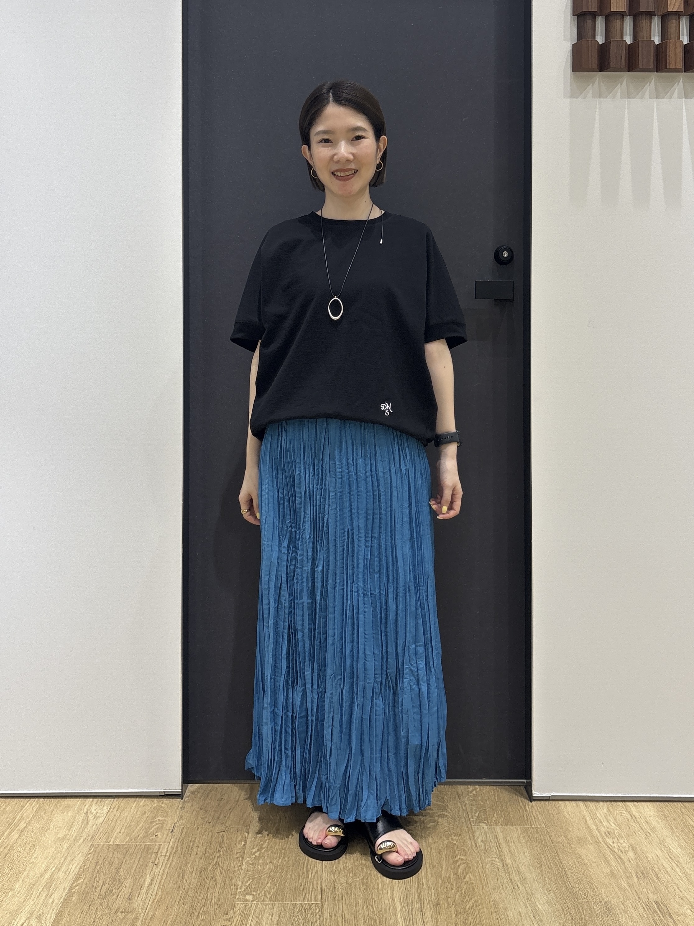 risaさんの「Dessin｜【洗える】ミニ裏毛ドルマンスリーブプルオーバー」を使ったコーディネート