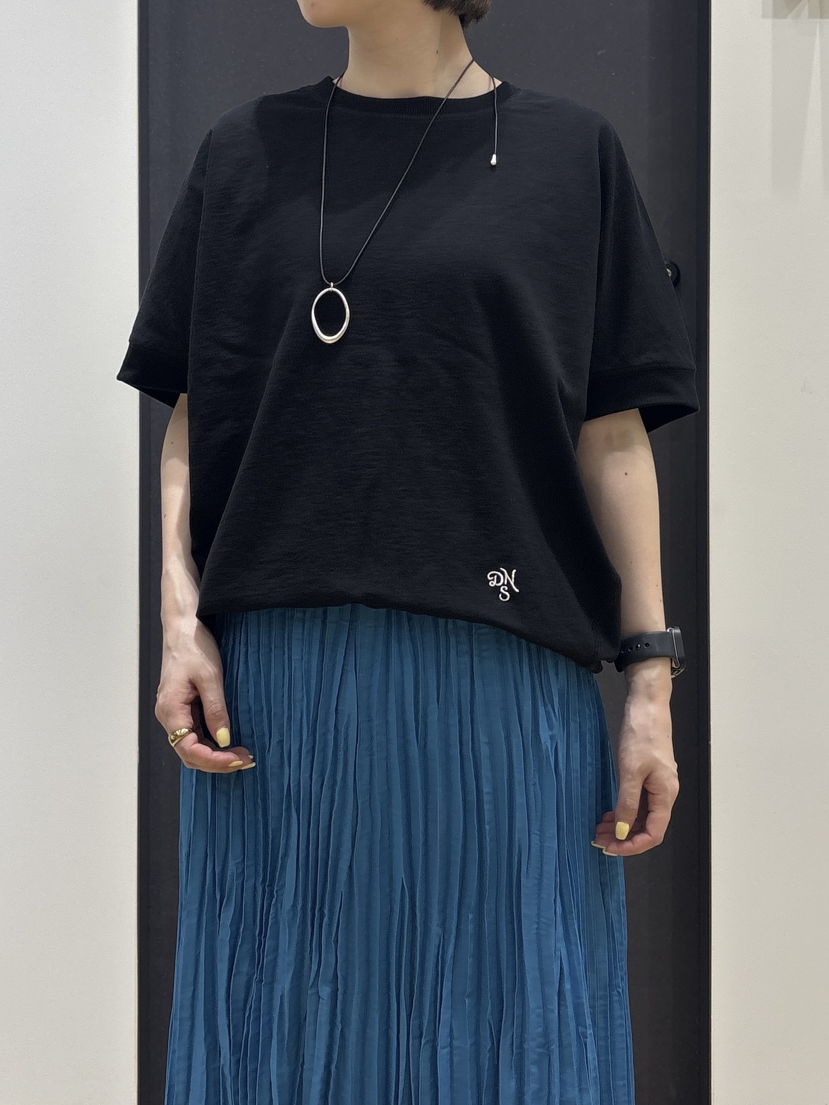risaさんの「Dessin｜【洗える】ミニ裏毛ドルマンスリーブプルオーバー」を使ったコーディネート