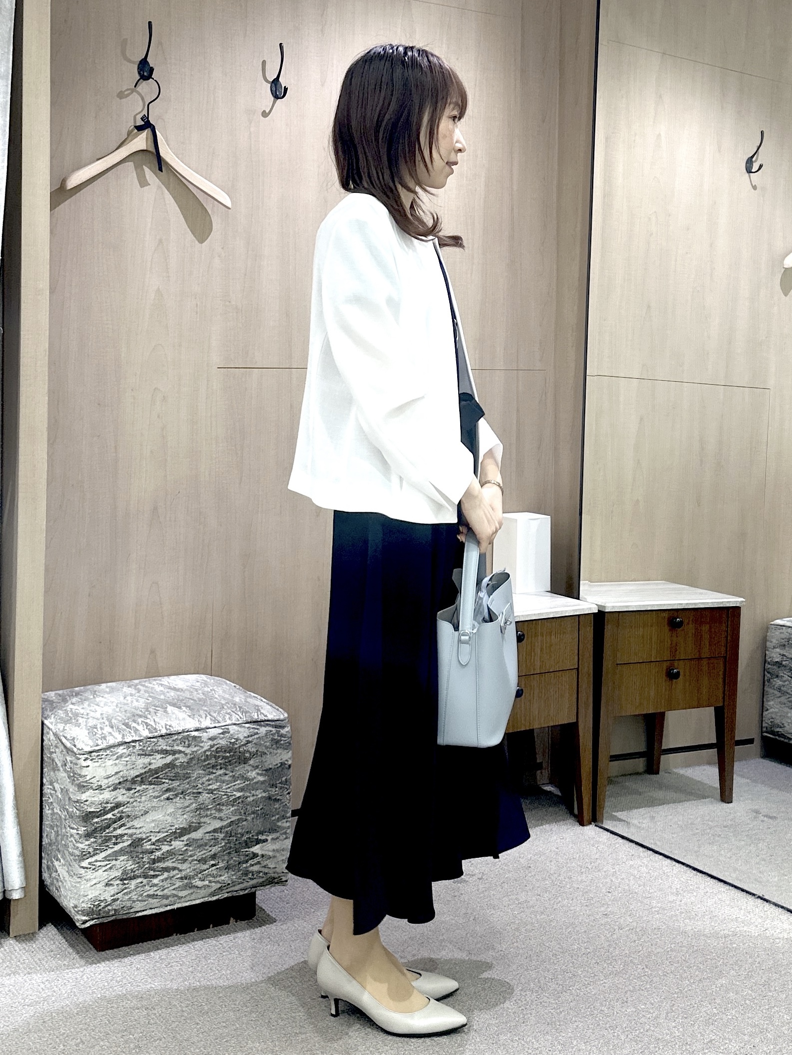 Miwaさんの「UNTITLED｜【清涼感/洗える】ミニマルシルエットジャケット」を使ったコーディネート