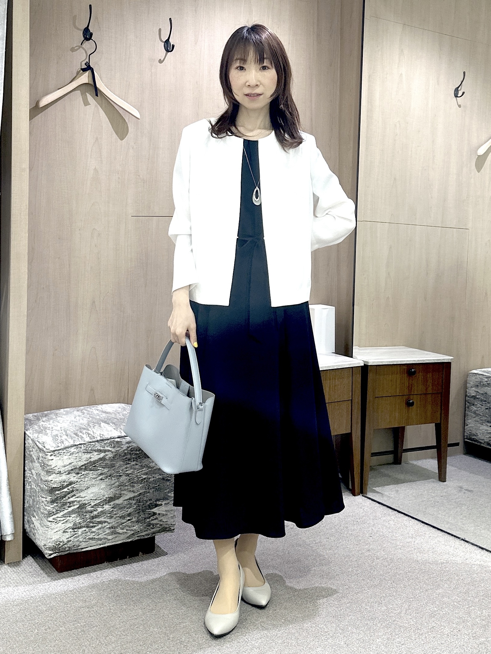 Miwaさんの「UNTITLED｜【清涼感/洗える】ミニマルシルエットジャケット」を使ったコーディネート