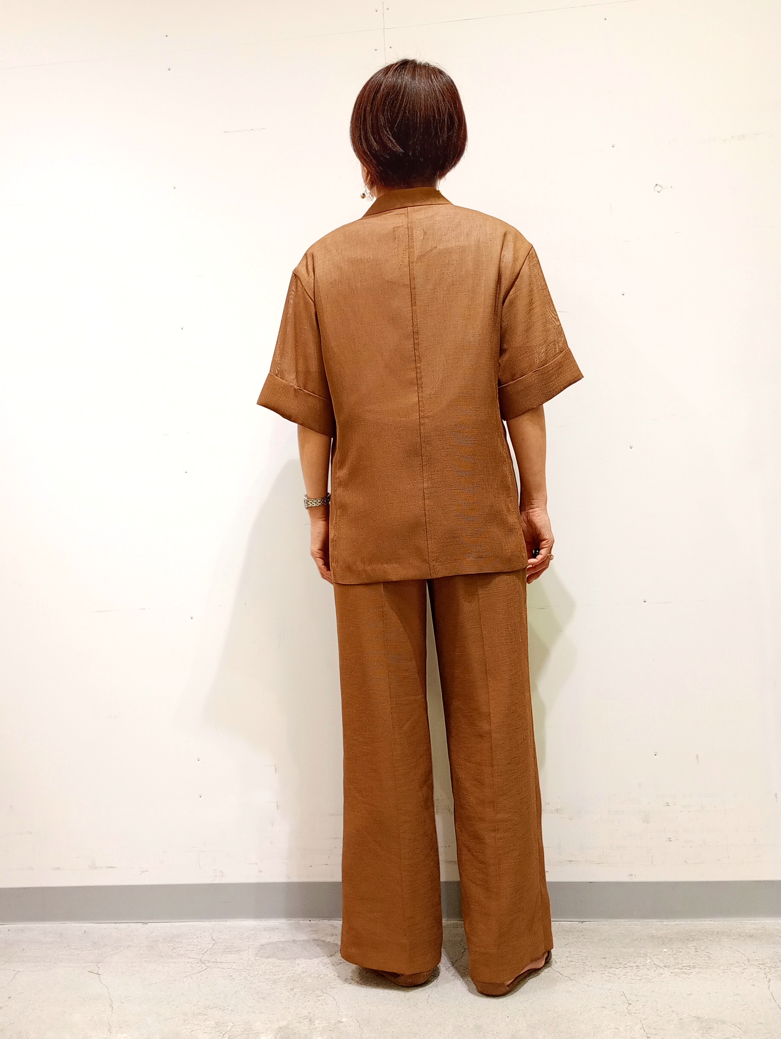 Kさんの「INDIVI｜【洗える／メッシュ素材／SETUP可能】半袖シアージャケット」を使ったコーディネート