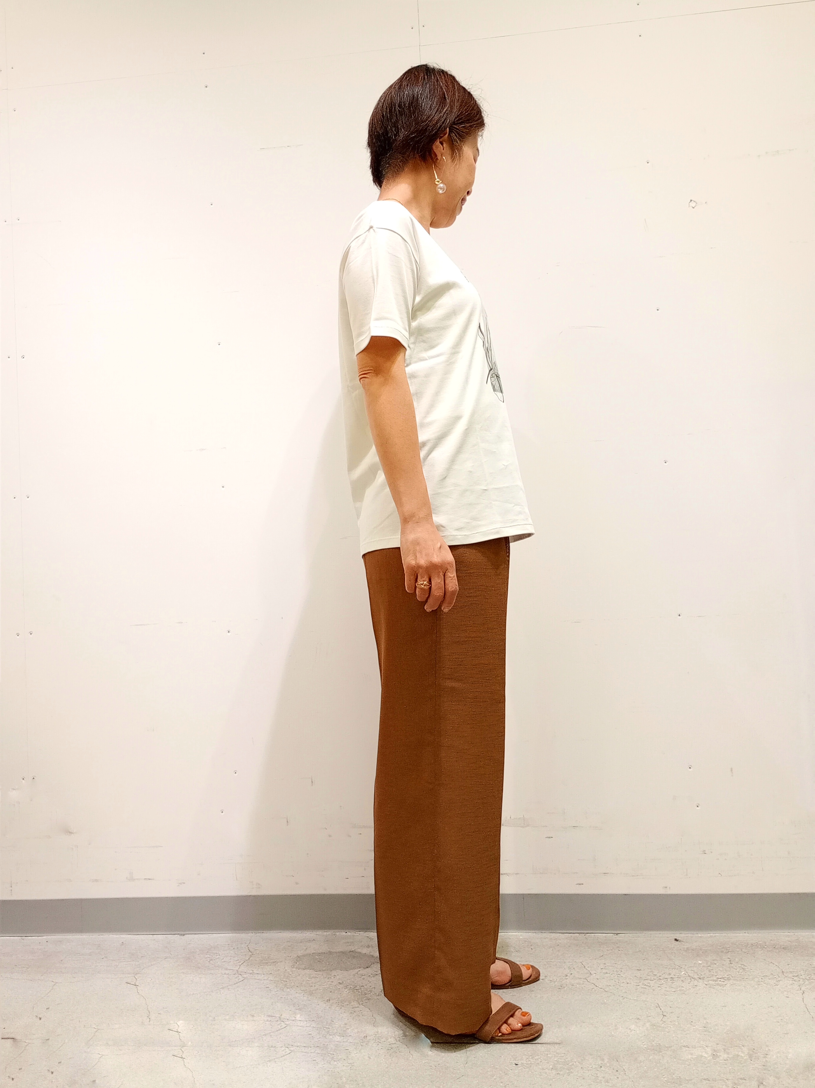Kさんの「INDIVI｜【洗える／メッシュ素材／SETUP可能】半袖シアージャケット」を使ったコーディネート