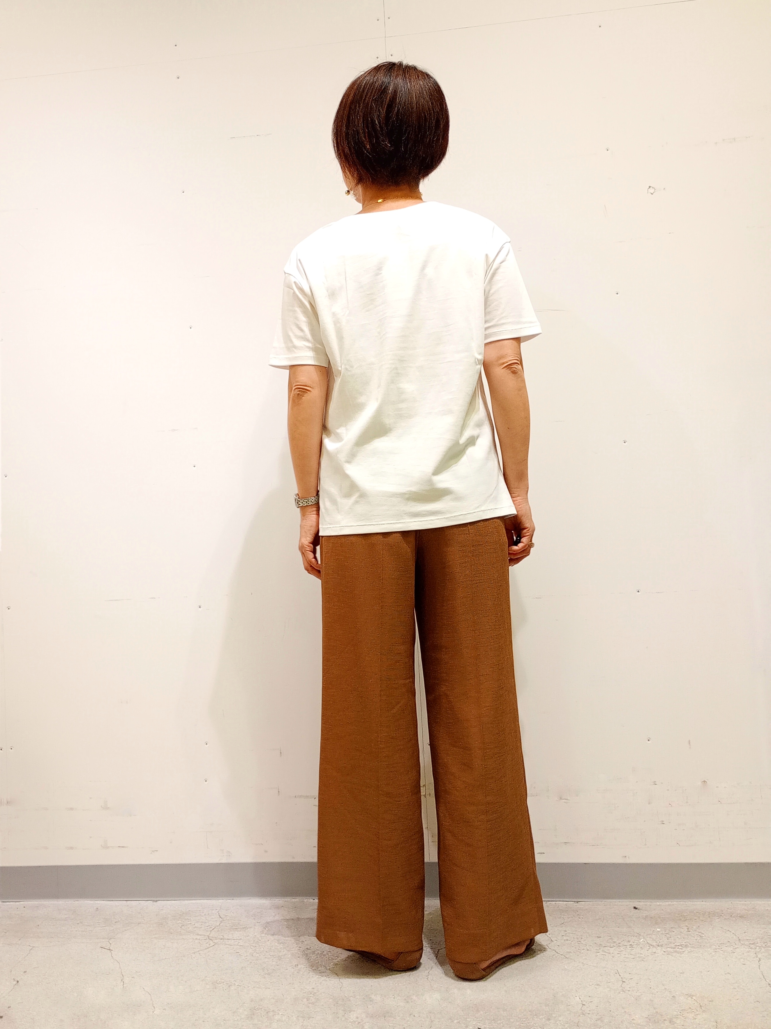 Kさんの「INDIVI｜【洗える／メッシュ素材／SETUP可能】半袖シアージャケット」を使ったコーディネート