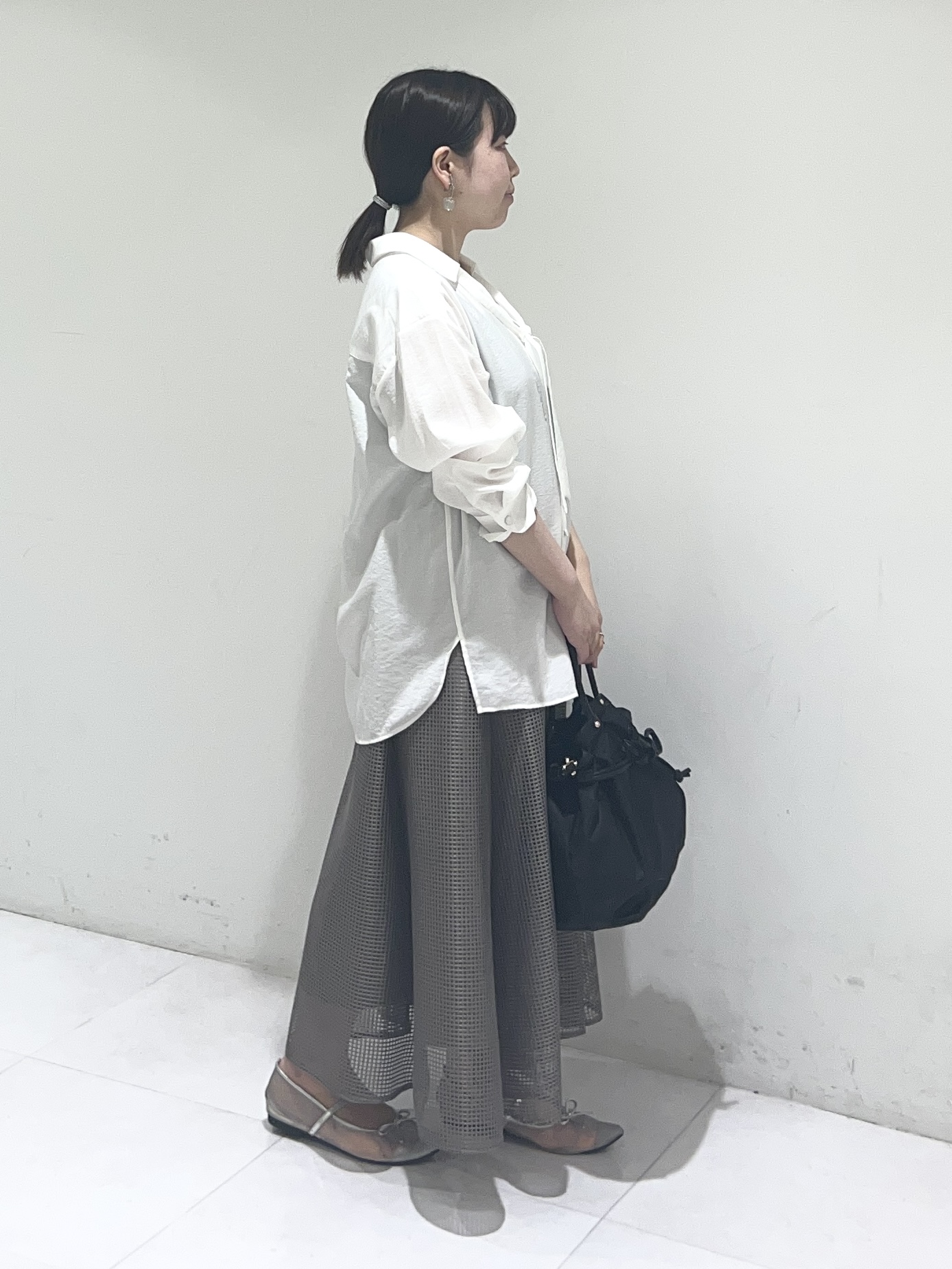 Mitsukiさんの「UNTITLED｜◆【洗える/接触冷感】リラックスボウタイブラウス」を使ったコーディネート