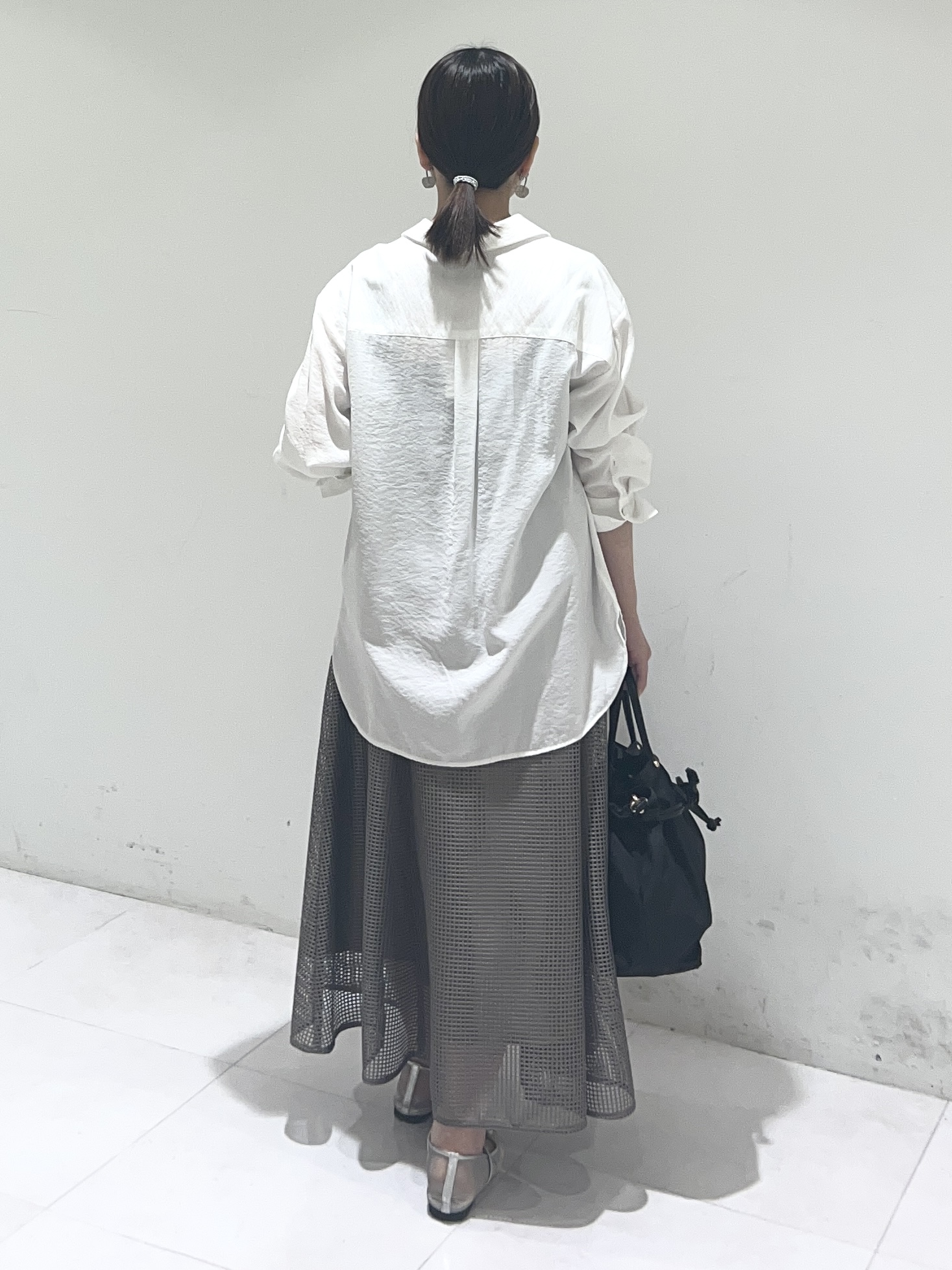 Mitsukiさんの「UNTITLED｜◆【洗える/接触冷感】リラックスボウタイブラウス」を使ったコーディネート