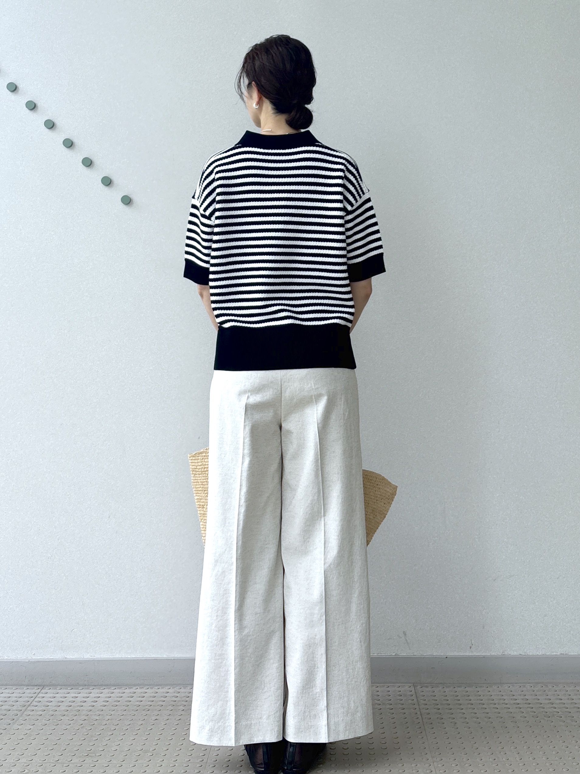 saitoさんの「DRESSTERIOR｜◆ウォッシャブルスキッパークロップドニット」を使ったコーディネート