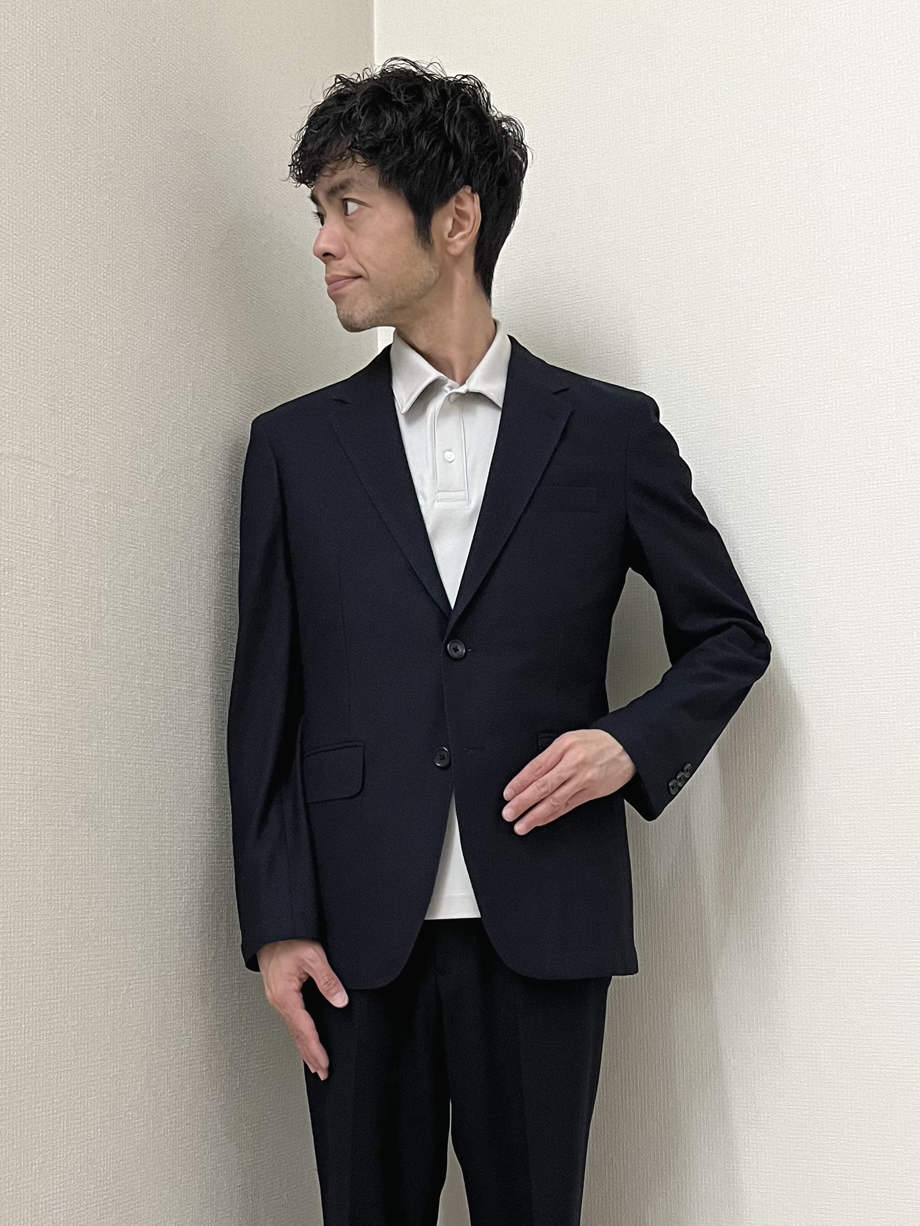 URAさんの「TAKEO KIKUCHI｜【抗菌防臭】CALCULO（R）ジャージ ジャケット」を使ったコーディネート
