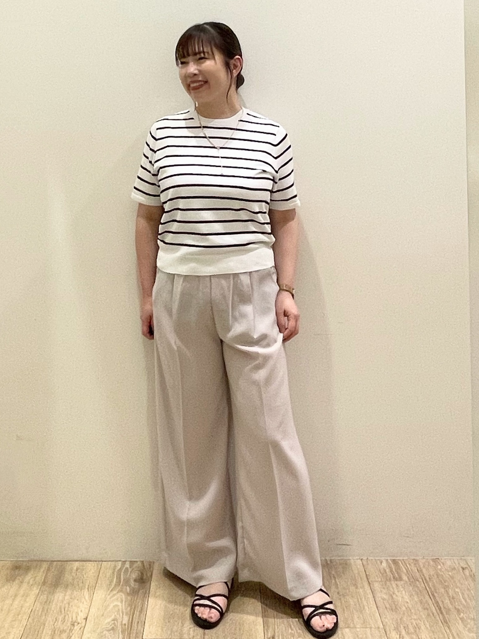 Keiさんの「index｜フレンチリネンシャツ／カシュクール【洗濯機OK】《5col》」を使ったコーディネート
