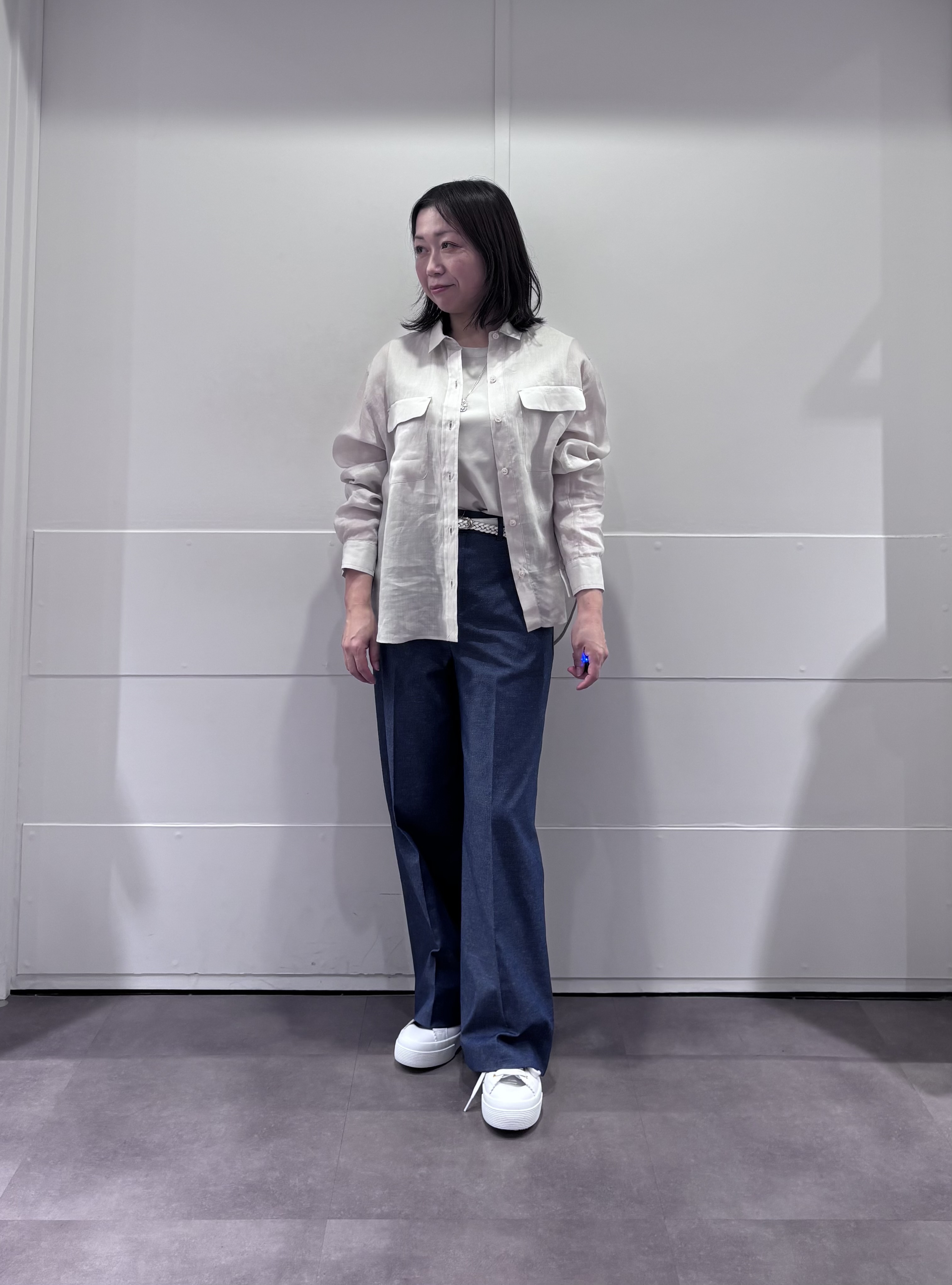 TOKOさんの「UNTITLED｜【接触冷感】ドライタッチシャツ」を使ったコーディネート