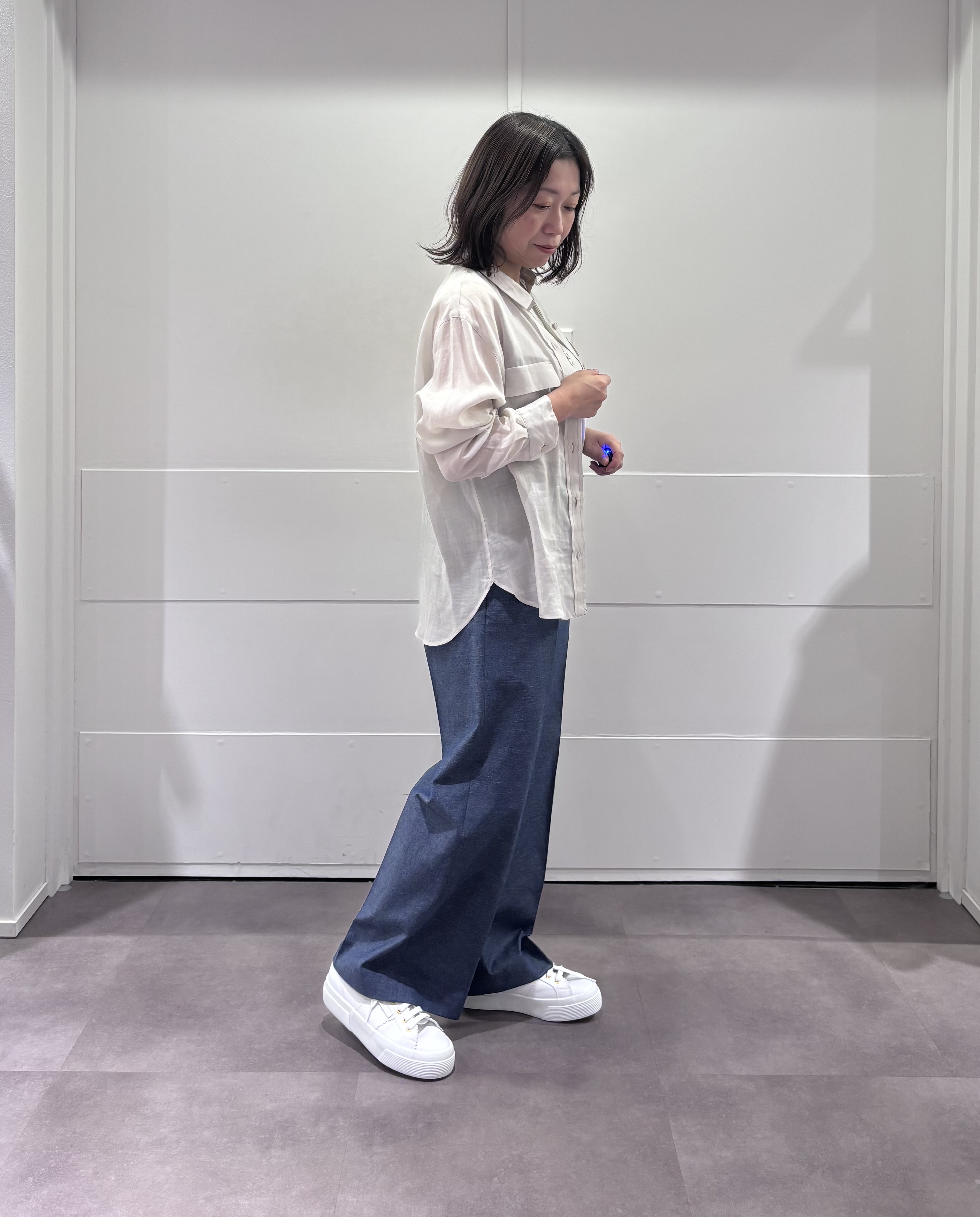 TOKOさんの「UNTITLED｜【接触冷感】ドライタッチシャツ」を使ったコーディネート