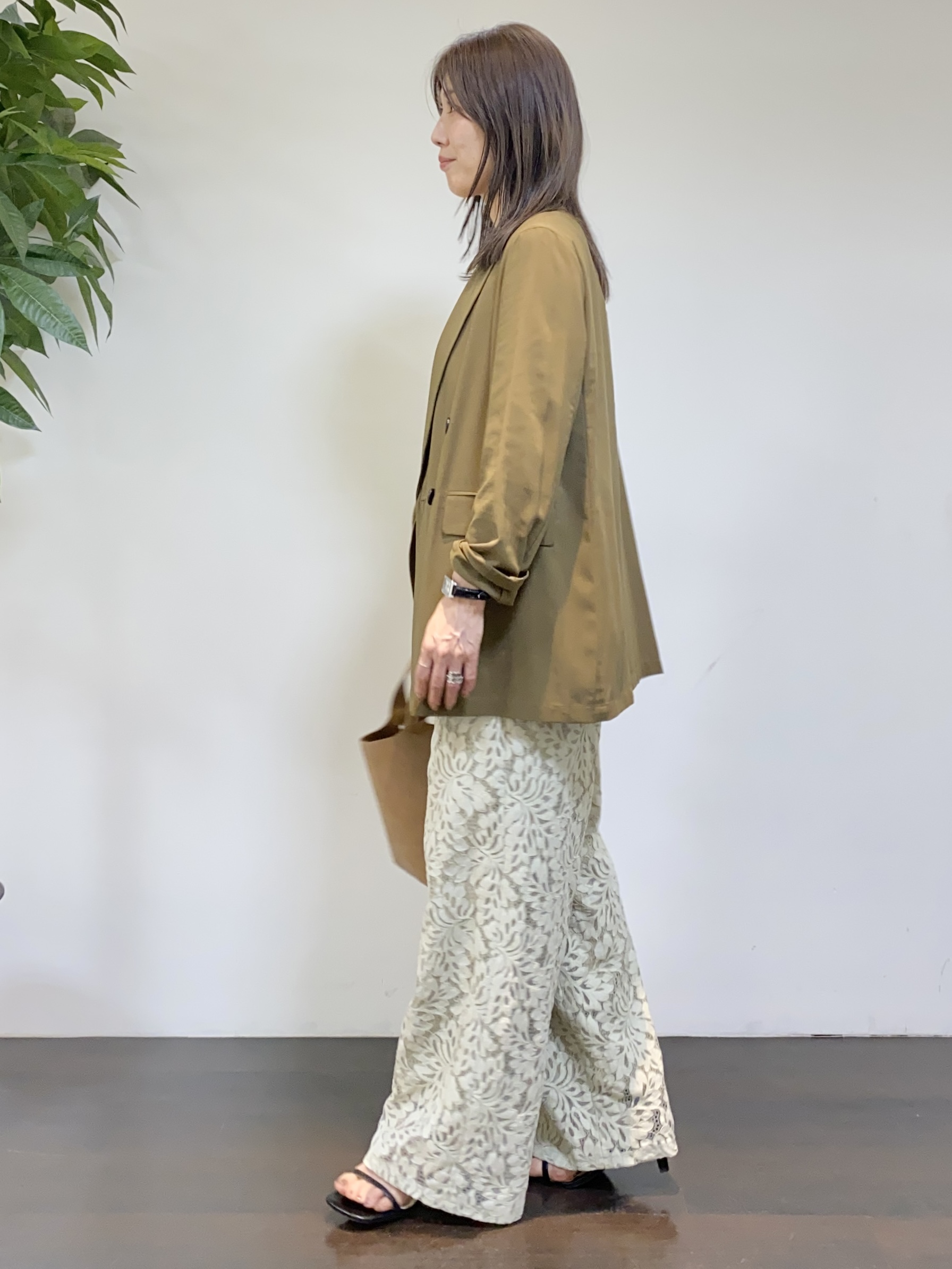 tomoさんの「UNTITLED｜◆【セットアップ可/接触冷感/通気性】ドライシアーダブルジャケット」を使ったコーディネート