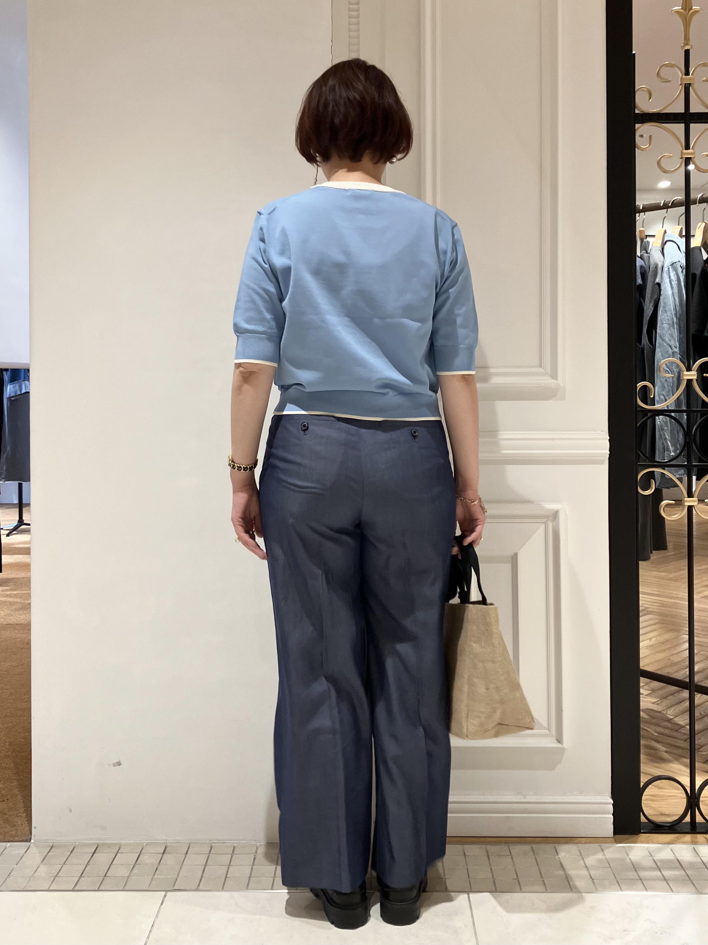 TAJIさんの「DRESSTERIOR｜【otonaMUSE5月号掲載/セットアップ可】テンセルデニムワイドパンツ」を使ったコーディネート