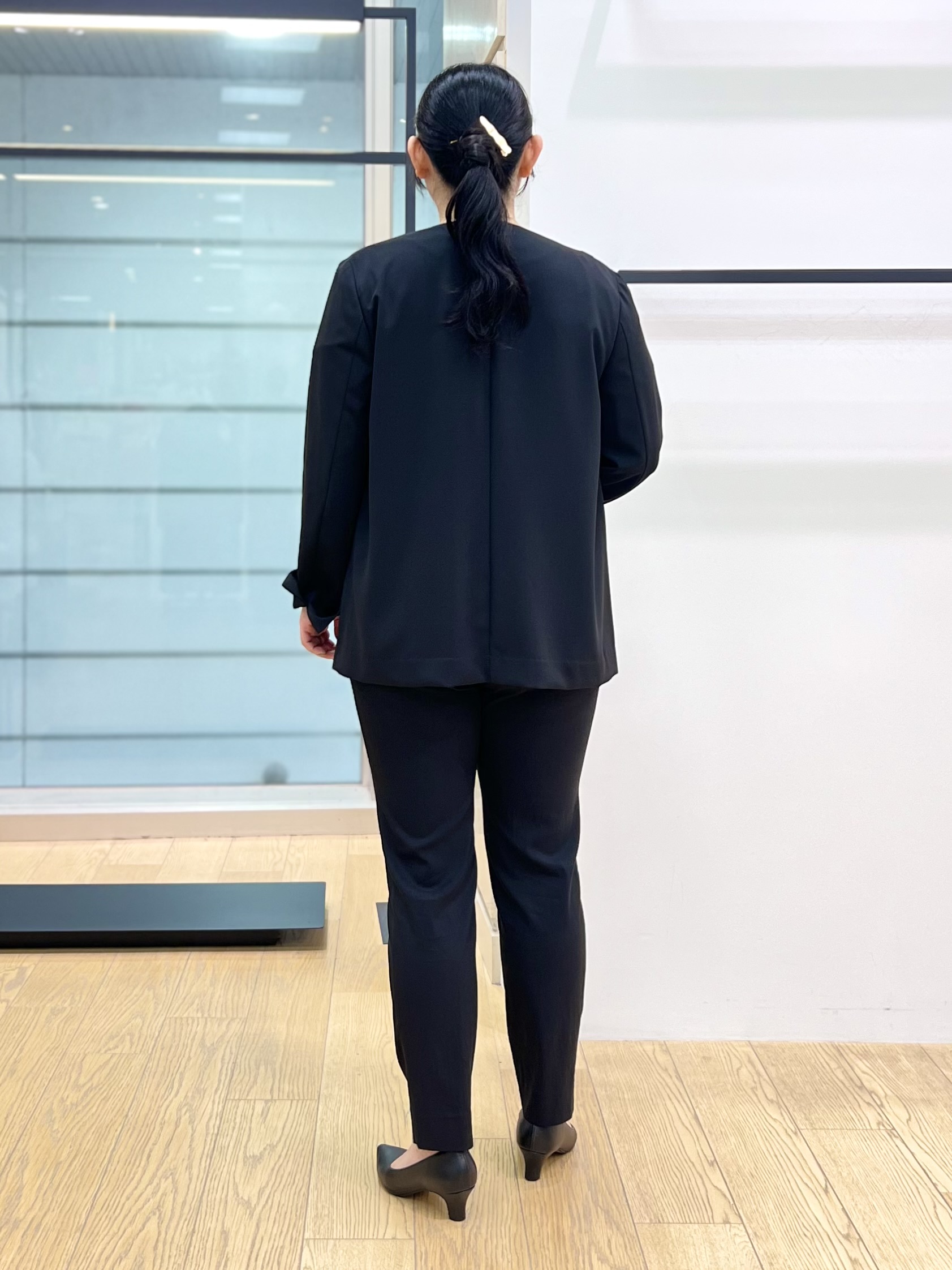 shimaさんの「INDIVI｜【接触冷感／透湿／着る日傘】ノーカラージャケット」を使ったコーディネート