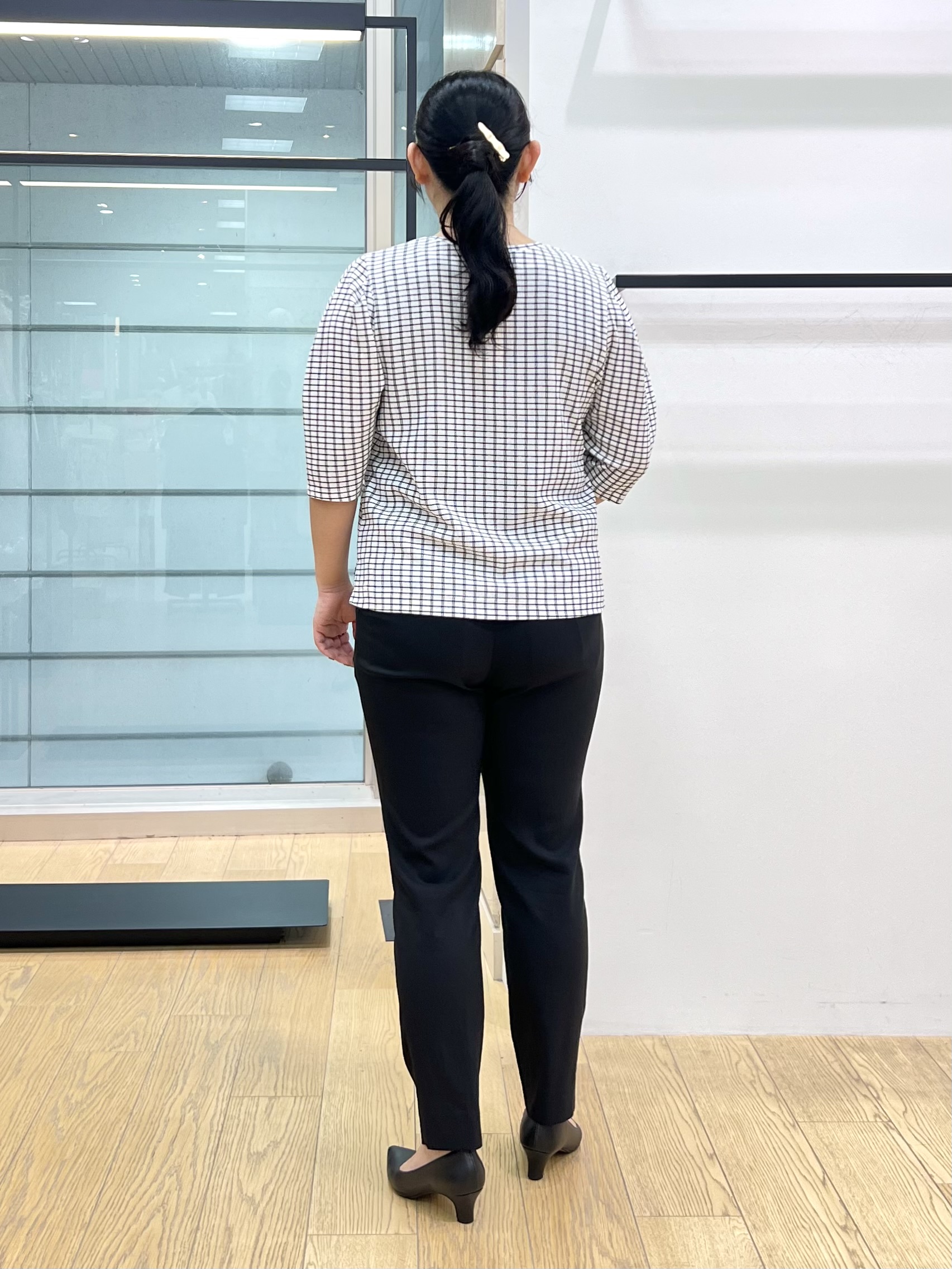 shimaさんの「INDIVI｜【接触冷感／透湿／着る日傘】ノーカラージャケット」を使ったコーディネート