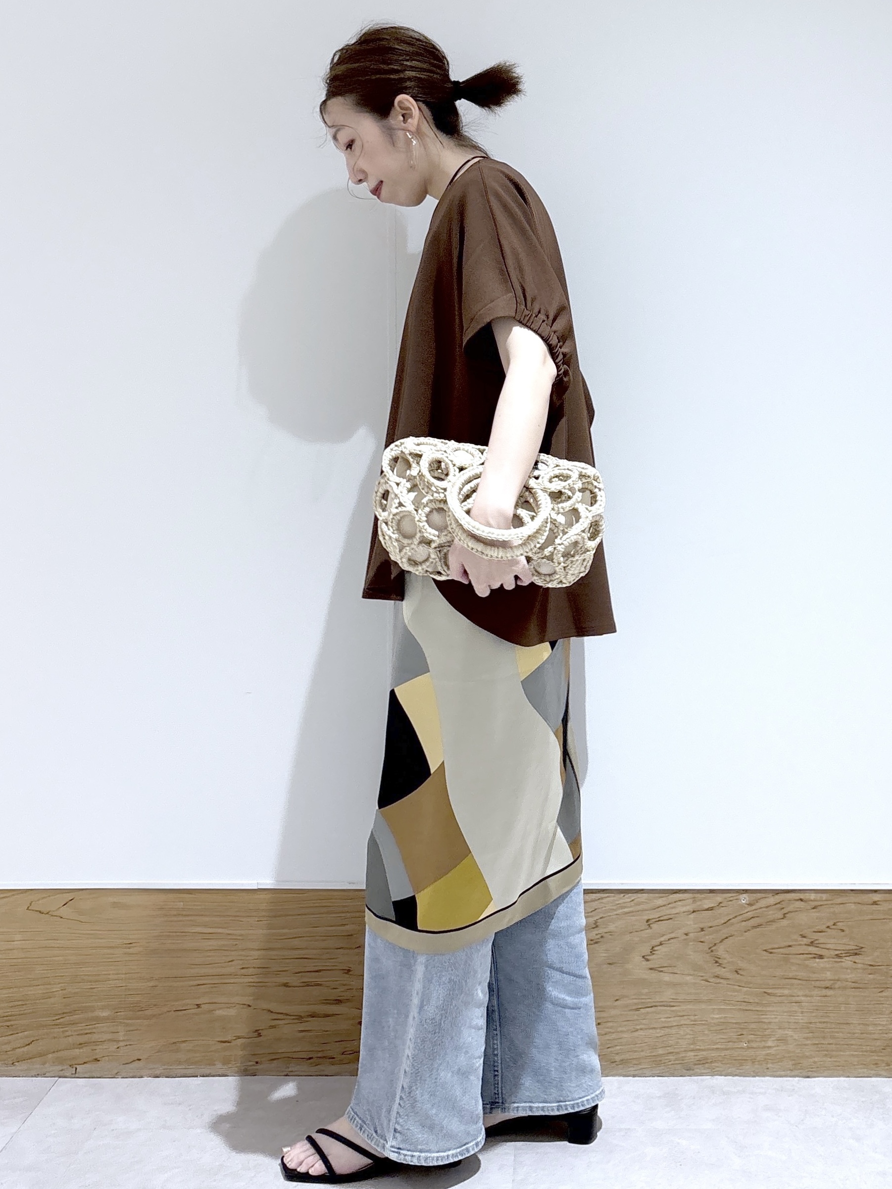 はなさんの「OPAQUE.CLIP｜【UV／吸水速乾】リラクシードルマントップス／セットアップ対応可《洗濯機OK》」を使ったコーディネート