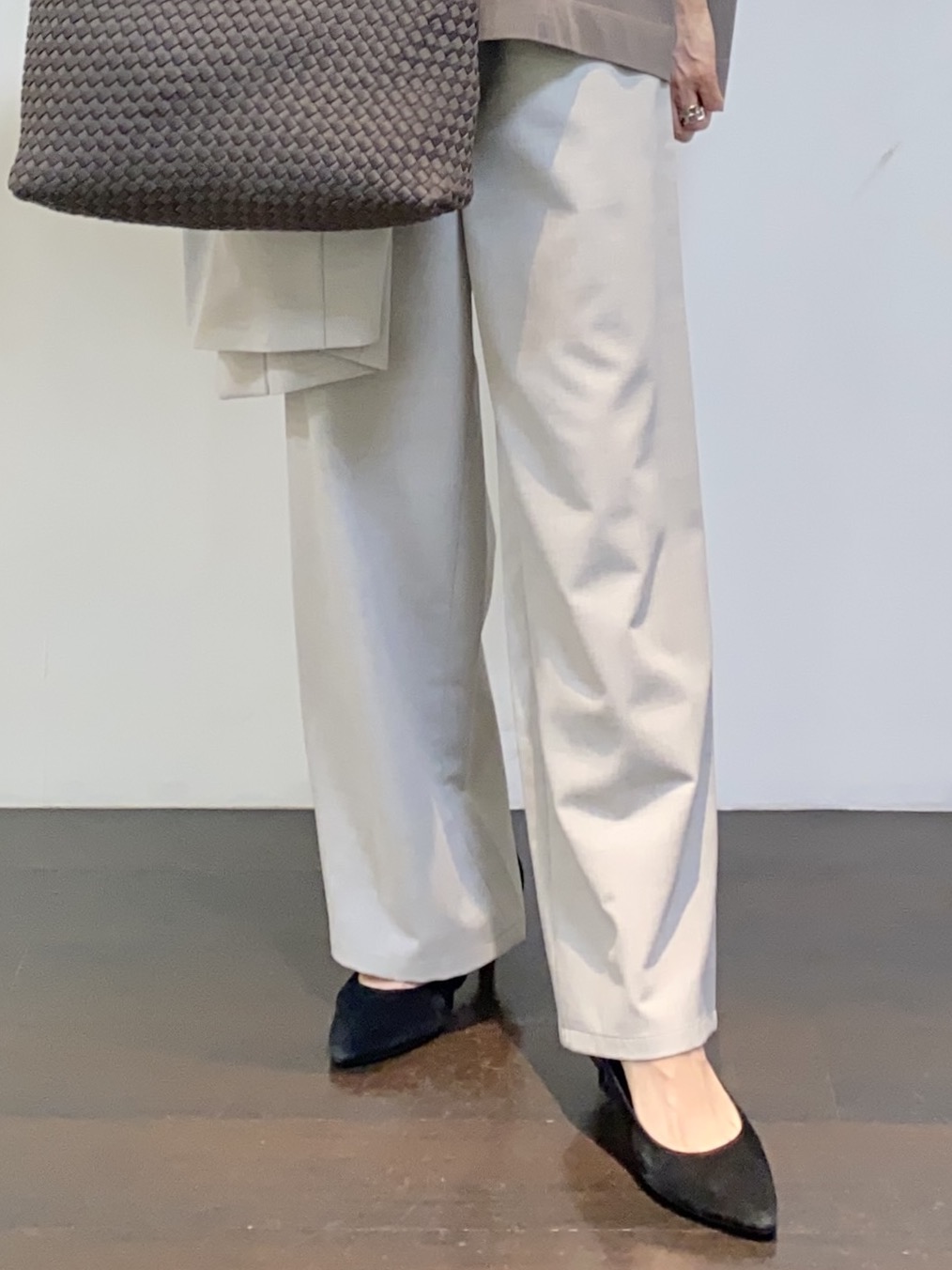 tomoさんの「UNTITLED｜【シワになりにくい/セットアップ可/接触冷感】ハーフスリーブジャケット」を使ったコーディネート