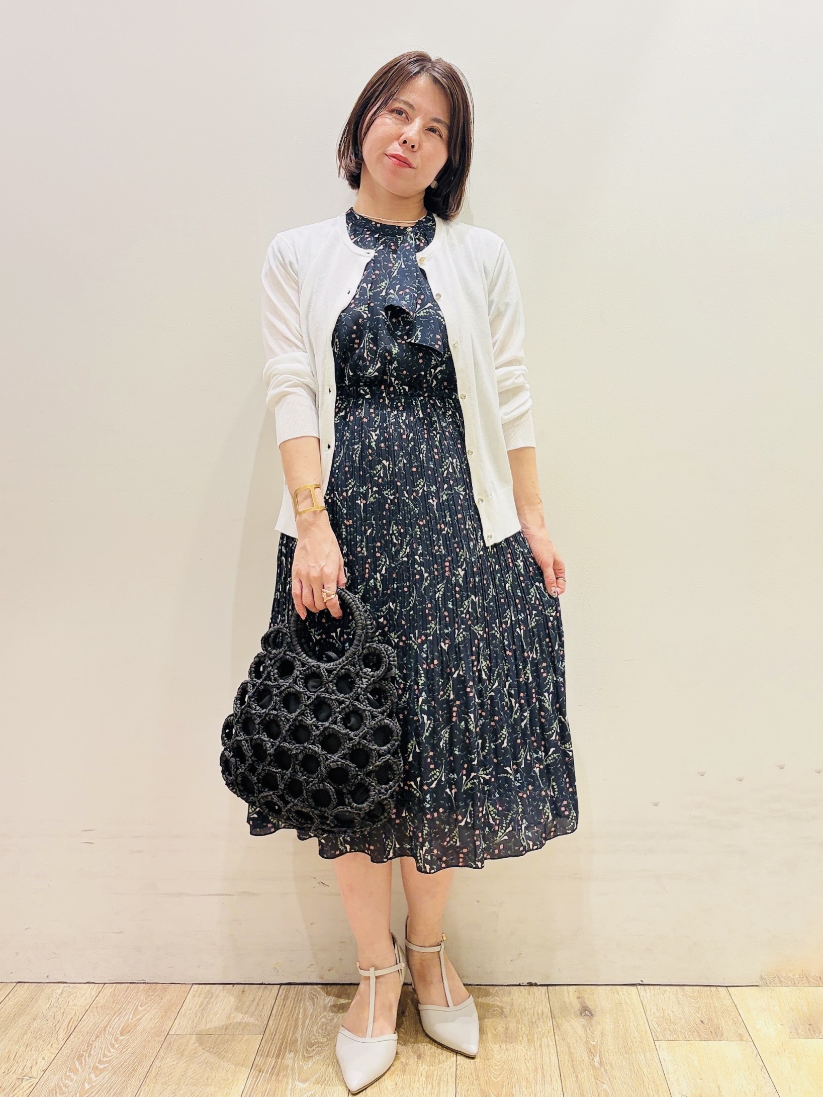 YUKOさんの「index｜クロスオーバルメタルリング」を使ったコーディネート