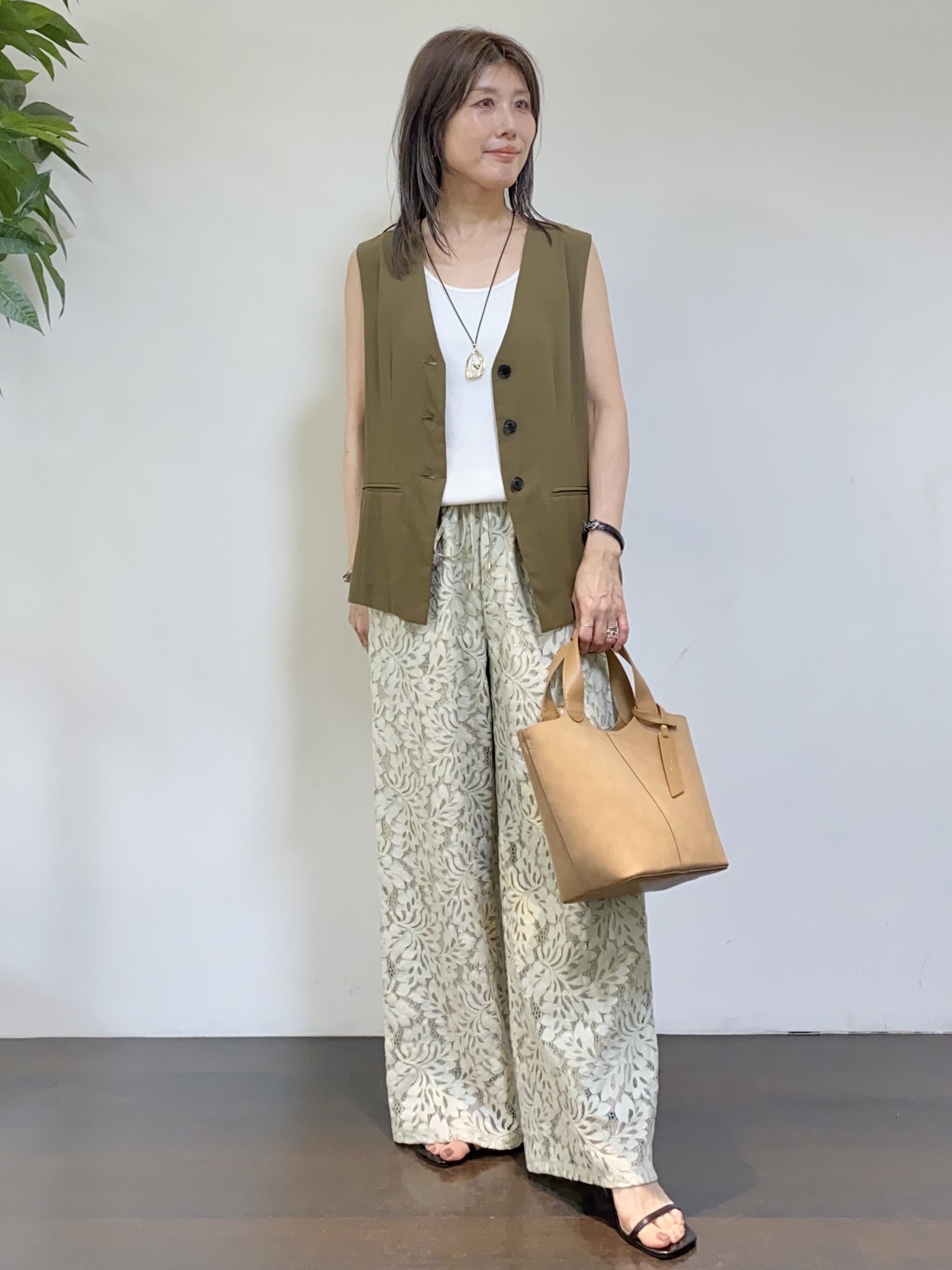 tomoさんの「UNTITLED｜◆【セットアップ可/接触冷感/通気性】ドライシアーダブルジャケット」を使ったコーディネート