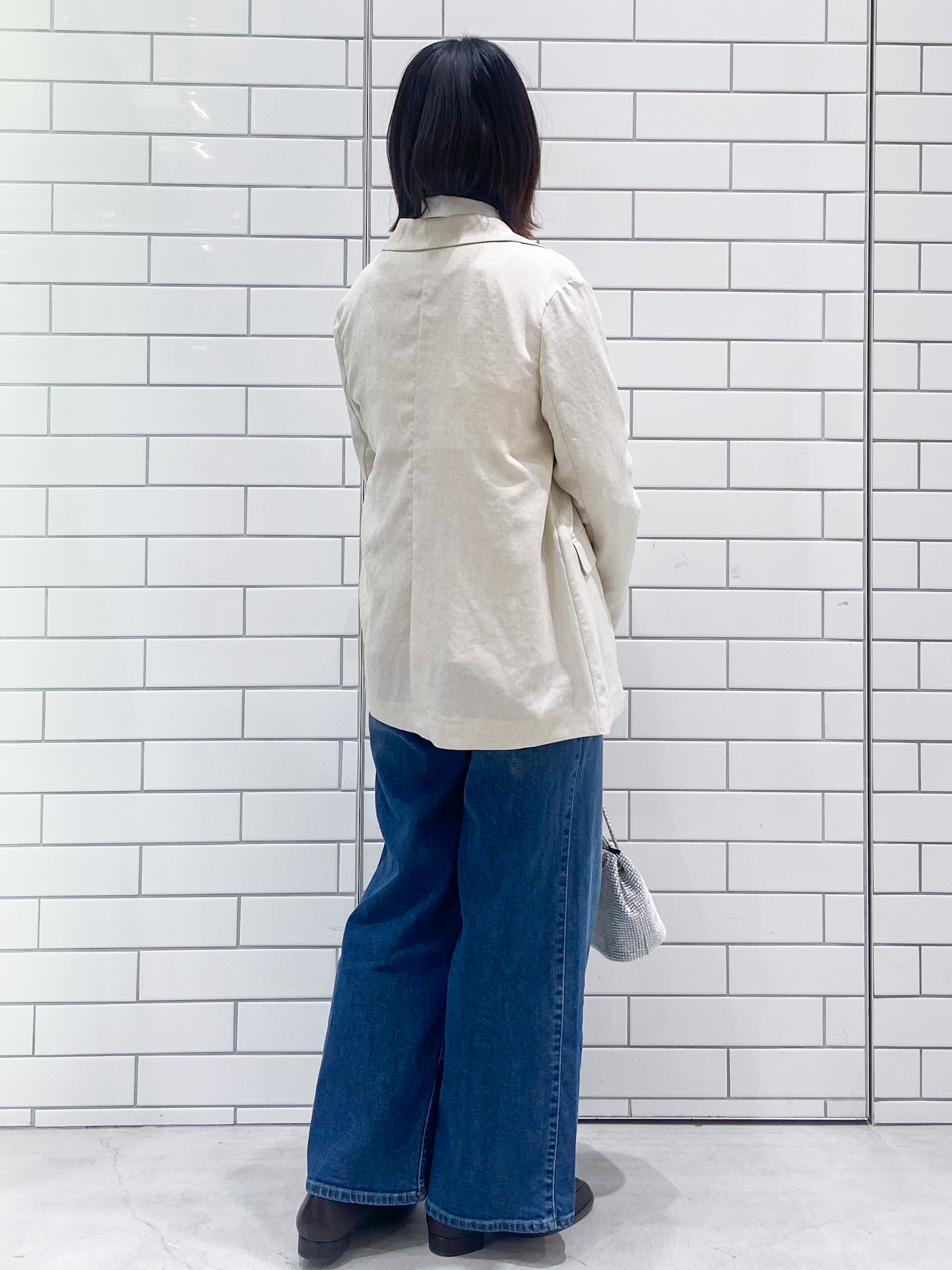 kimiさんの「OPAQUE.CLIP｜【UV／接触冷感】ダブルブレストジャケット《防シワ加工／洗える》」を使ったコーディネート