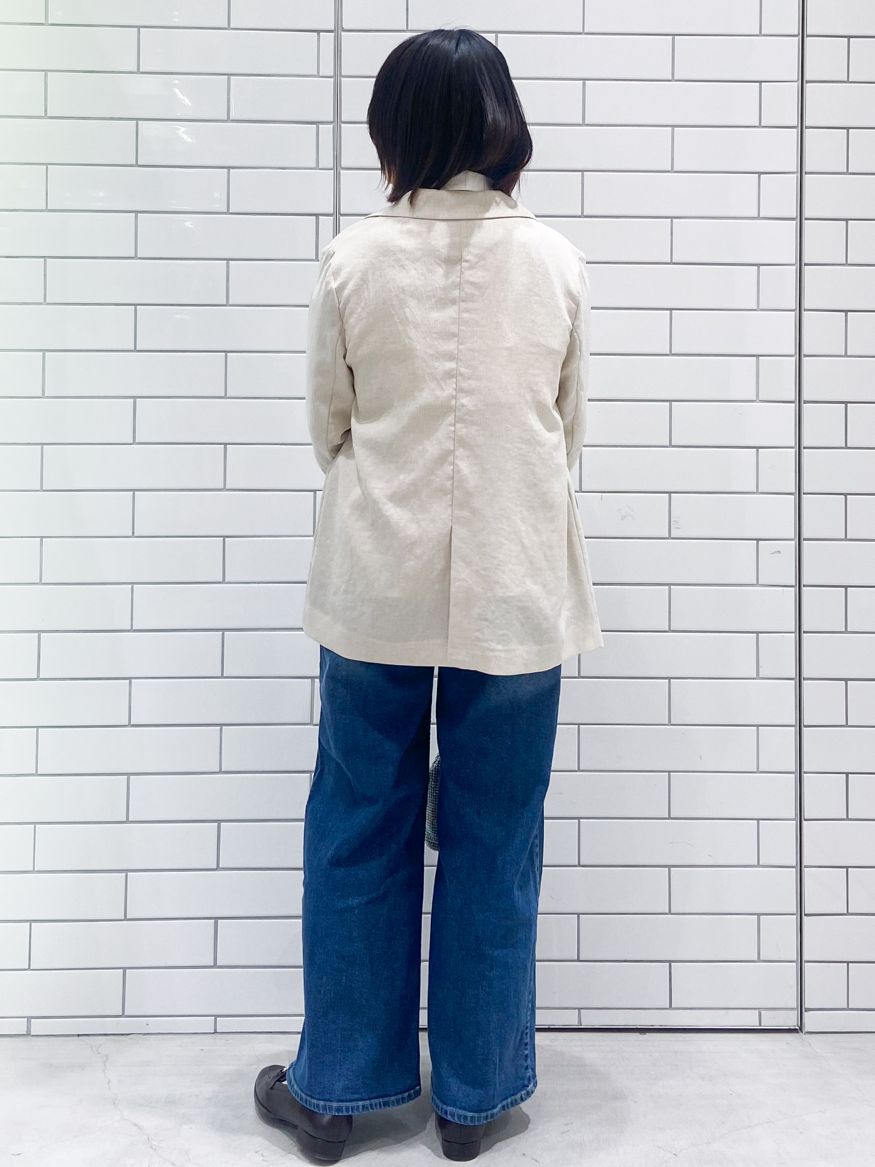 kimiさんの「OPAQUE.CLIP｜【UV／接触冷感】ダブルブレストジャケット《防シワ加工／洗える》」を使ったコーディネート