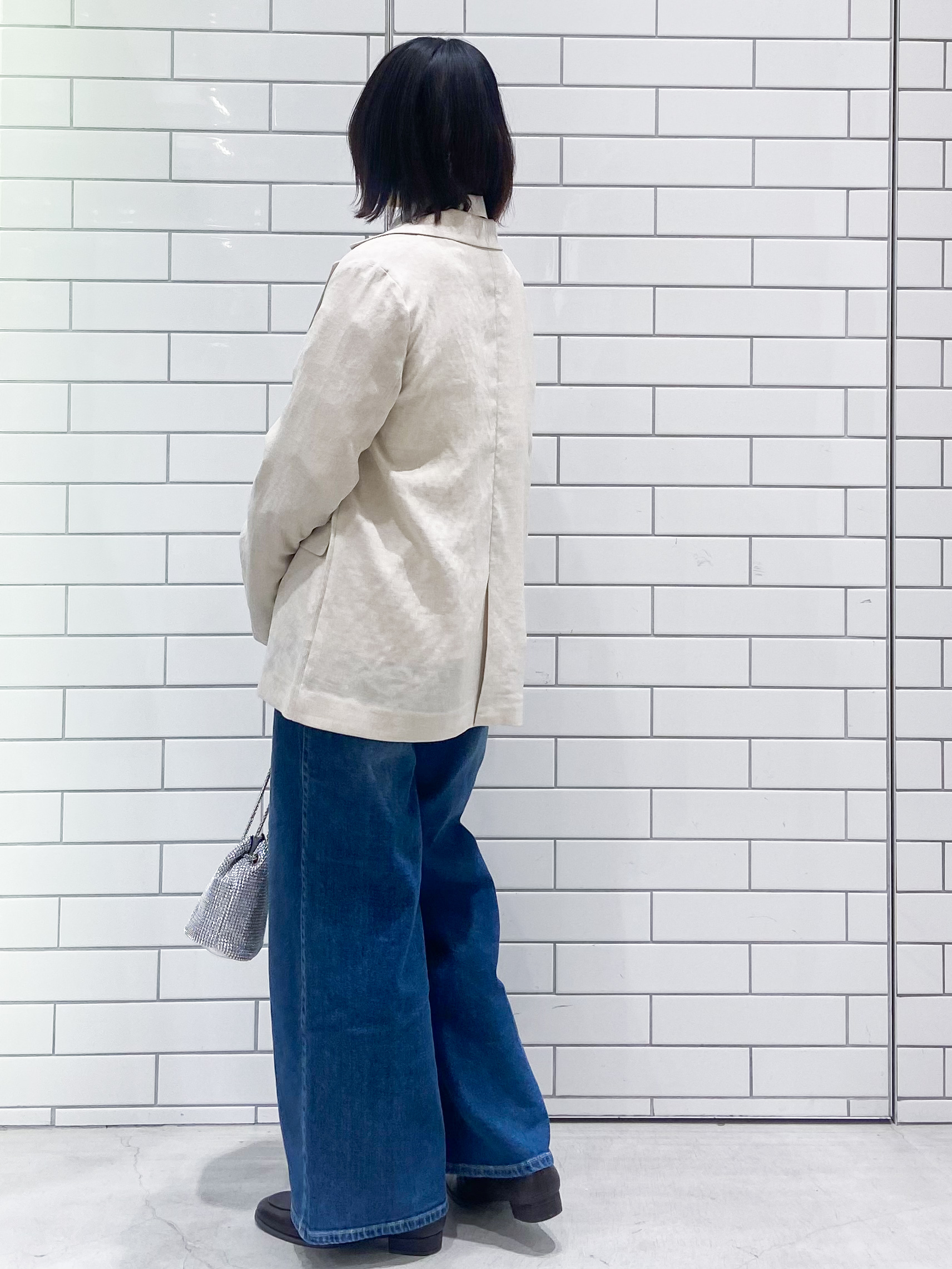 kimiさんの「OPAQUE.CLIP｜【UV／接触冷感】ダブルブレストジャケット《防シワ加工／洗える》」を使ったコーディネート