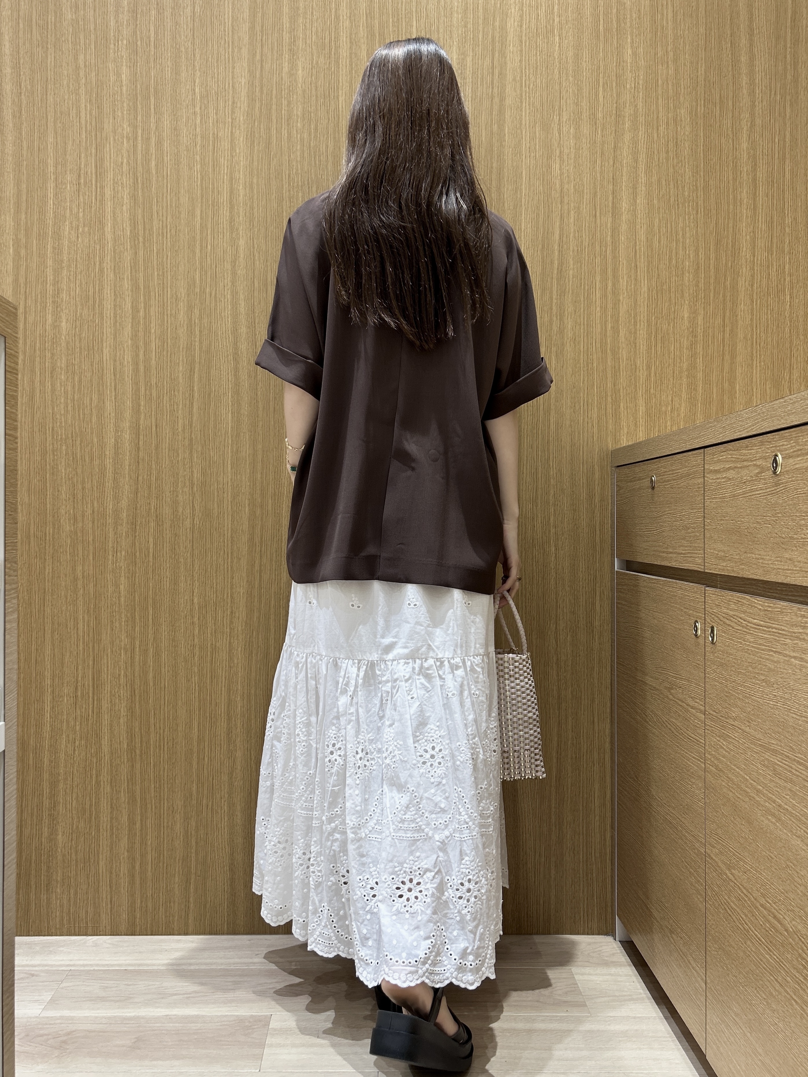 maiさんの「OPAQUE.CLIP｜【接触冷感／吸水速乾／防シワ】リネンライクテーラードジャケット《洗濯機OK》」を使ったコーディネート