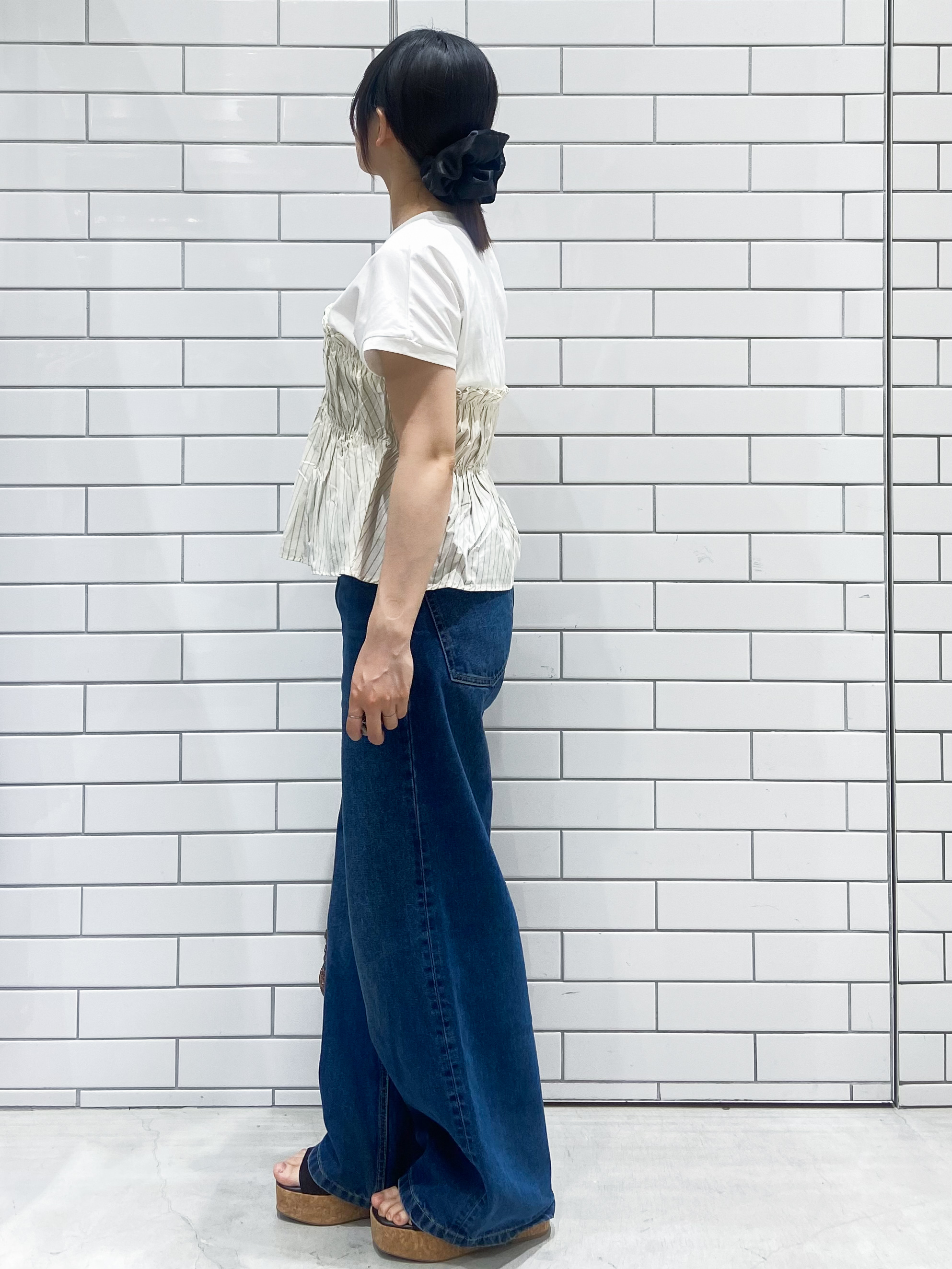 kimiさんの「OPAQUE.CLIP｜ビスチェドッキングTシャツ【洗濯機OK】」を使ったコーディネート