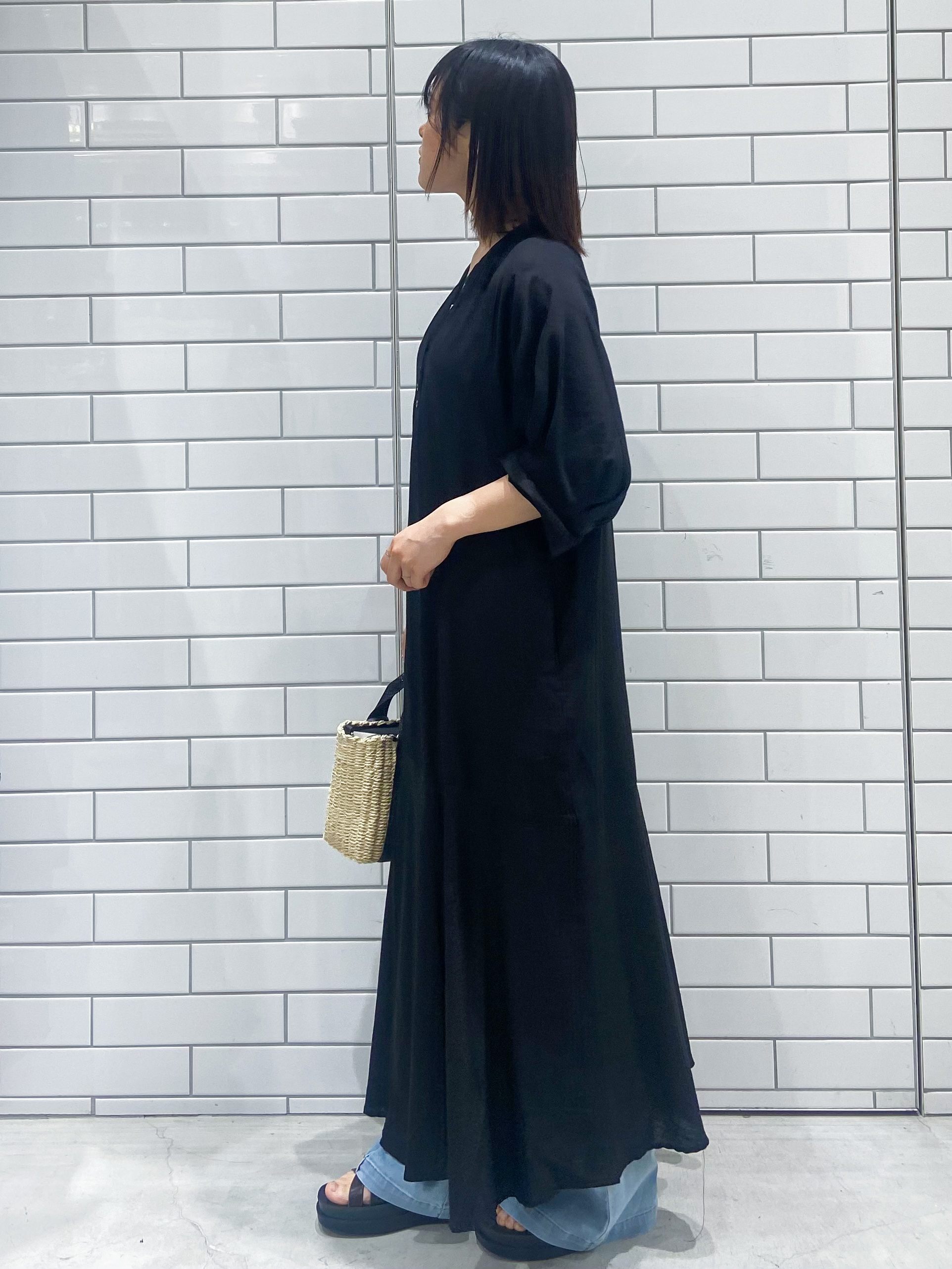 kimiさんの「OPAQUE.CLIP｜キーネックロングワンピース【洗える】」を使ったコーディネート
